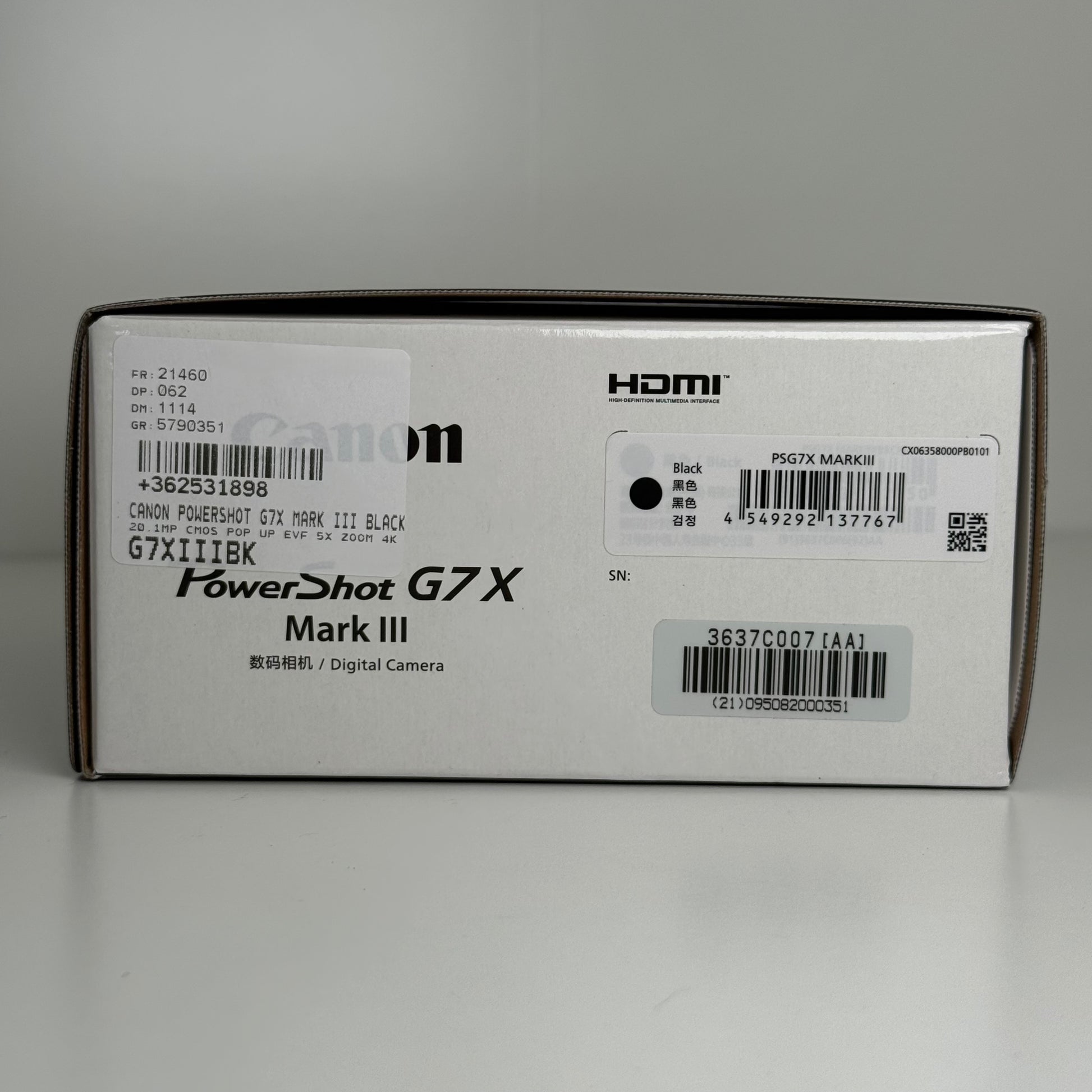 Canon PowerShot G7 X Mark III 20.1MP Compact Camera Black