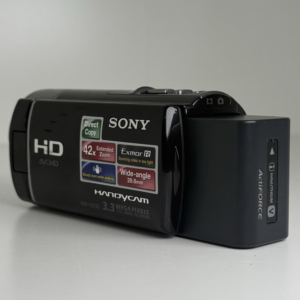 Sony Handycam HDR-CX130E Black Video Camera Camcorder