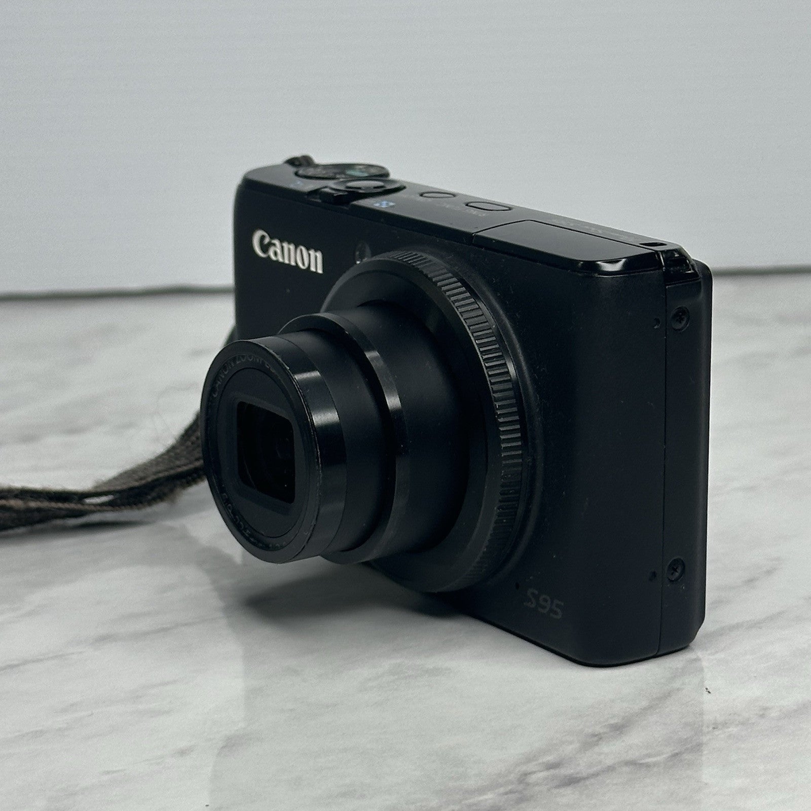 Canon PowerShot S95 Black Compact Digital Camera with Box +More TESTED & WORKING