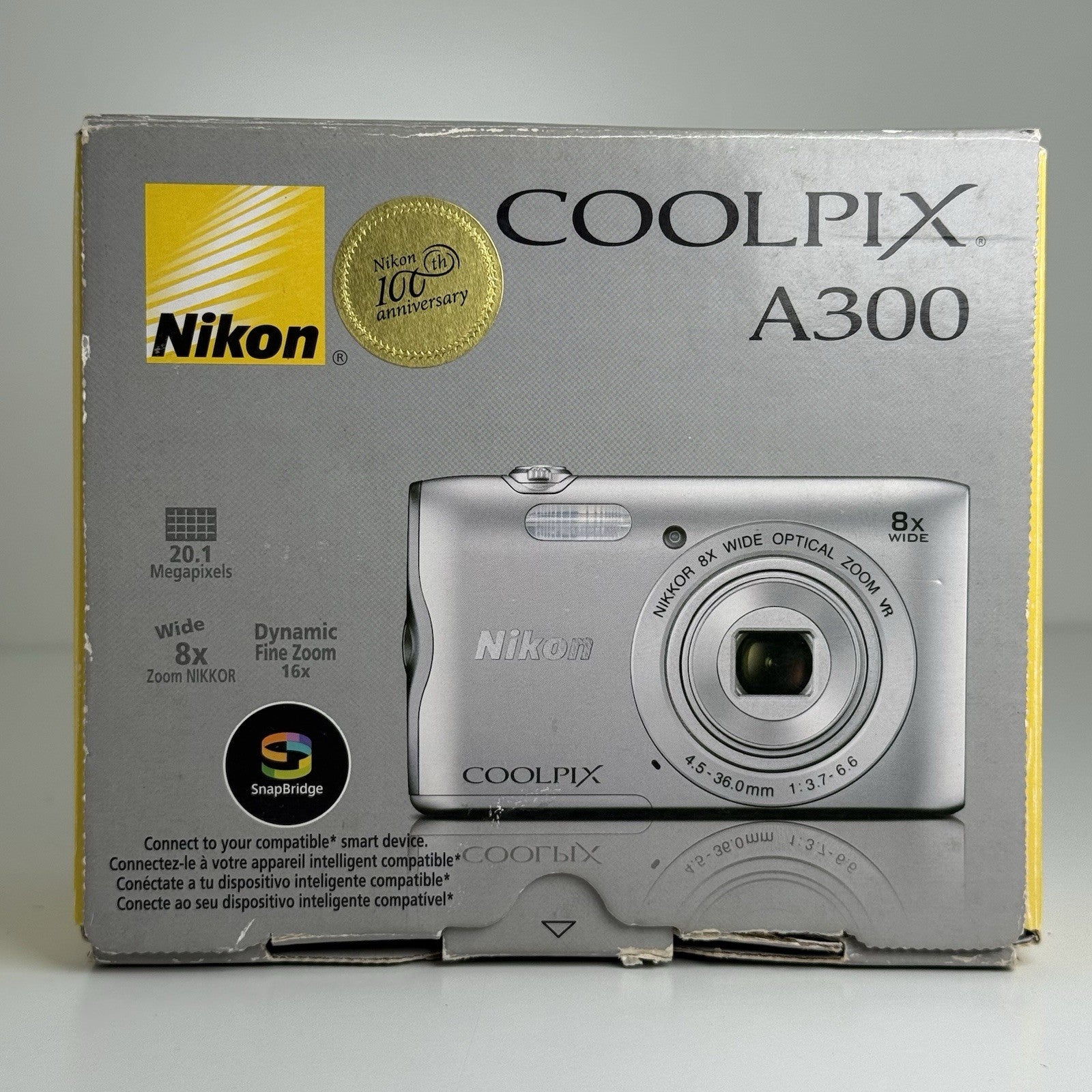 Nikon Coolpix A300 Silver Compact Digital Camera