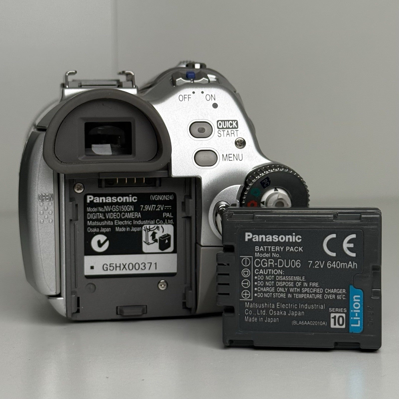 Panasonic NV-GS150 Silver Compact Camcorder