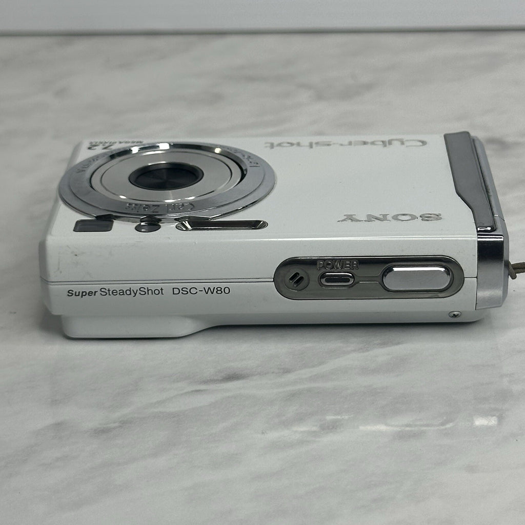Sony CyberShot Super Steady Shot DSC-W80 White Digital Camera