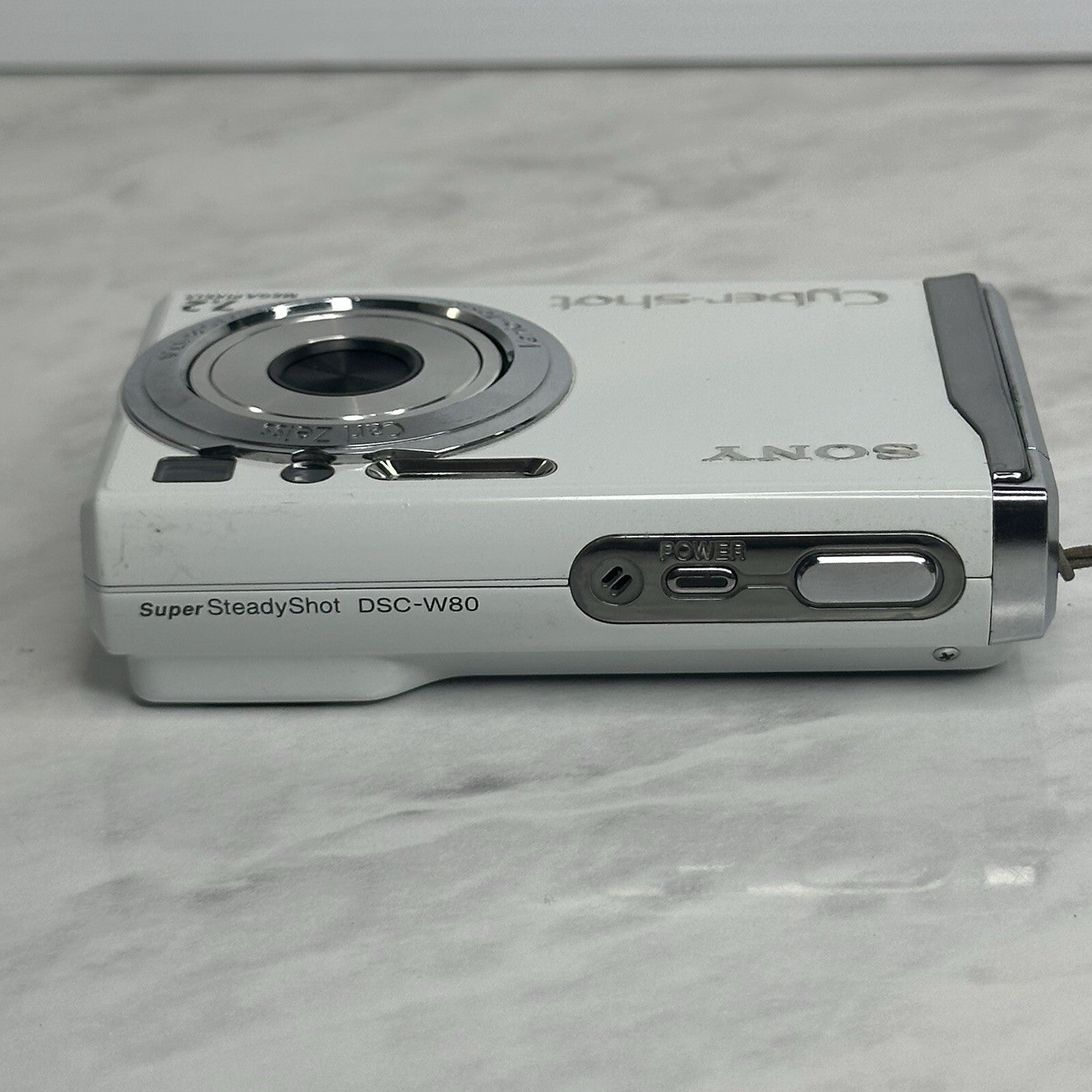 Sony CyberShot Super Steady Shot DSC-W80 White Digital Camera