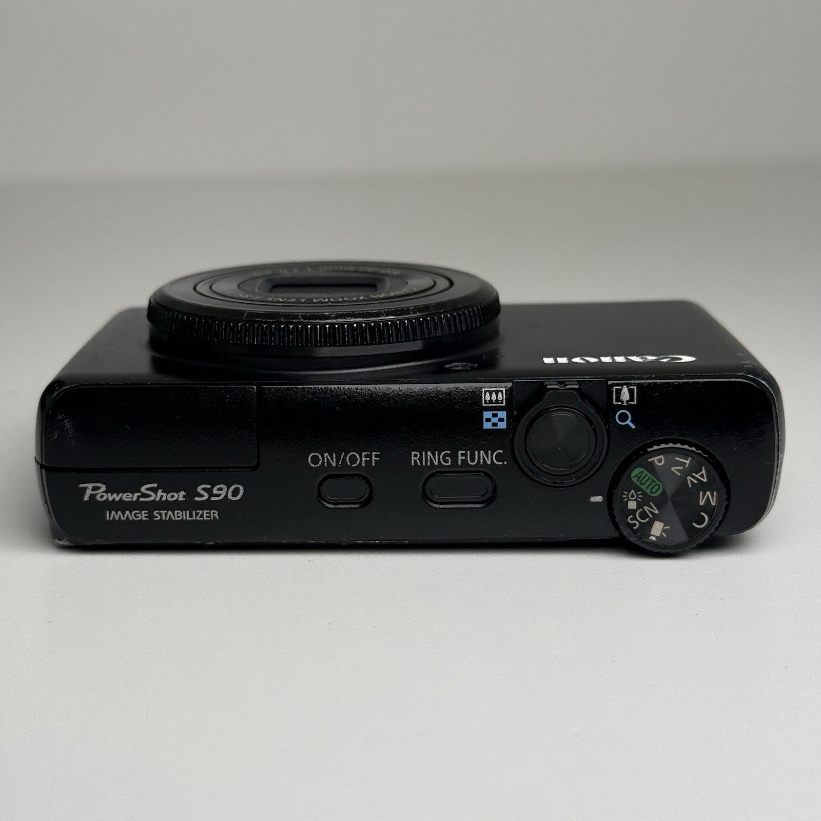 Canon PowerShot S90 Black Compact Digital Camera + Charger