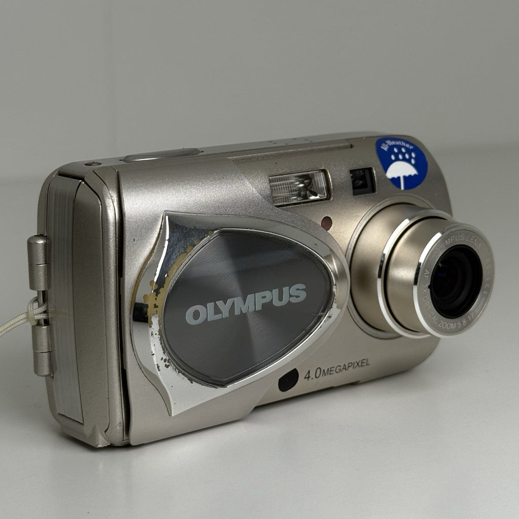 Olympus Stylus 410 Champagne Compact Digital Camera + Battery