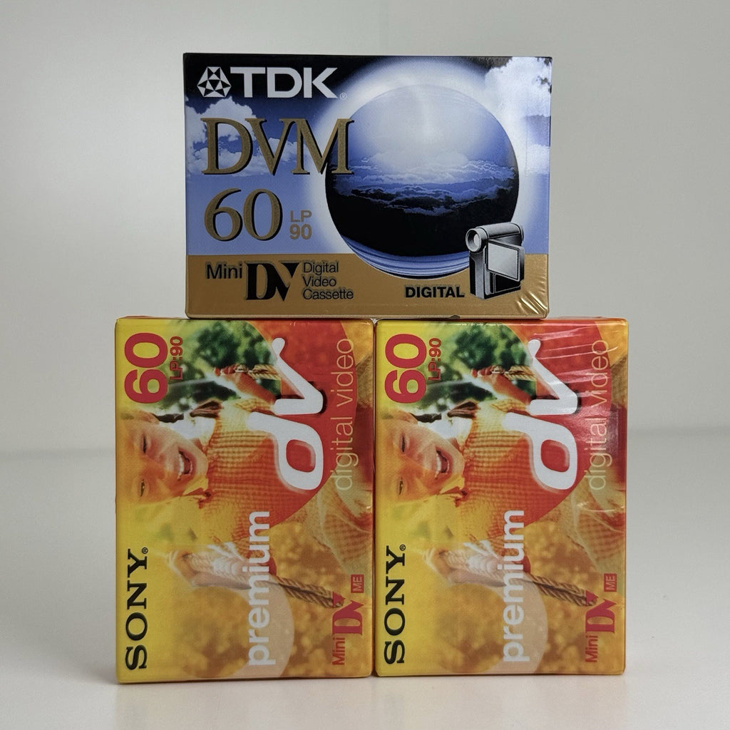 3x Sony Premium DVM60PR3 Mini DV ME Digital Video Tapes TDK DVM60 NEW & SEALED