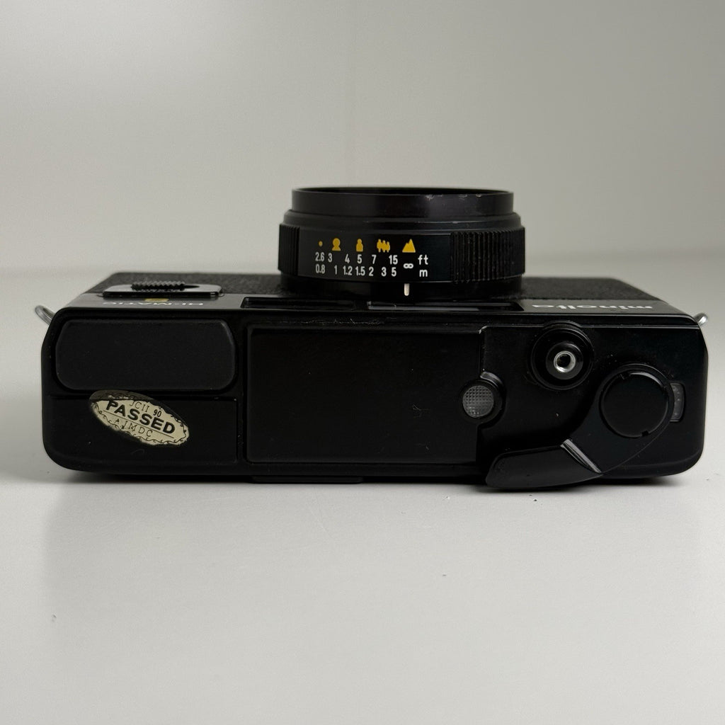 Minolta Hi-Matic S Black Compact 35mm Film Camera + Case