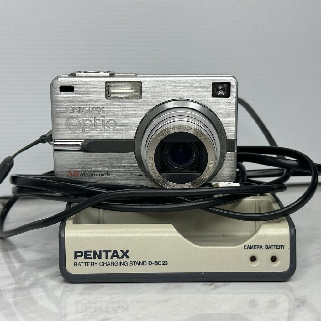 Pentax Optio SV Silver Compact Digital Camera FOR PARTS ONLY!