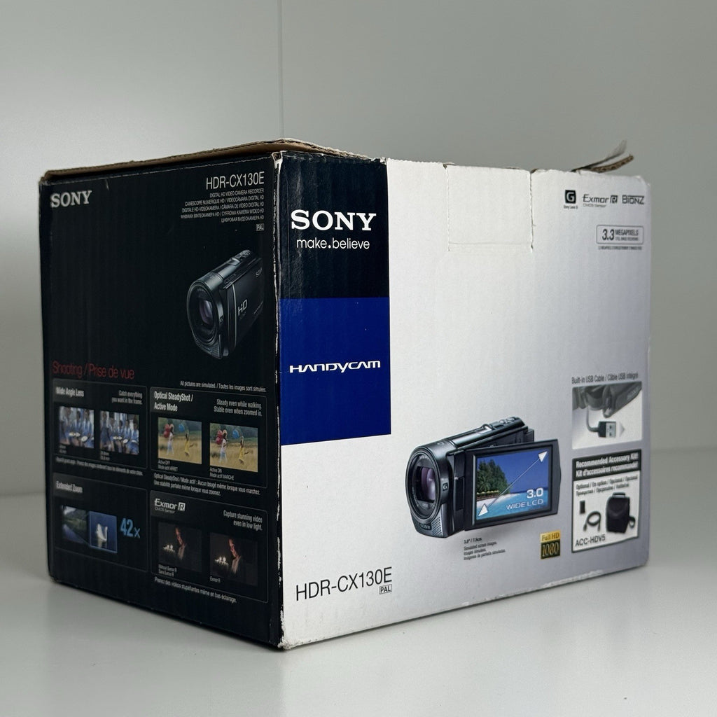 Sony Handycam HDR-CX130E Black Video Camera Camcorder