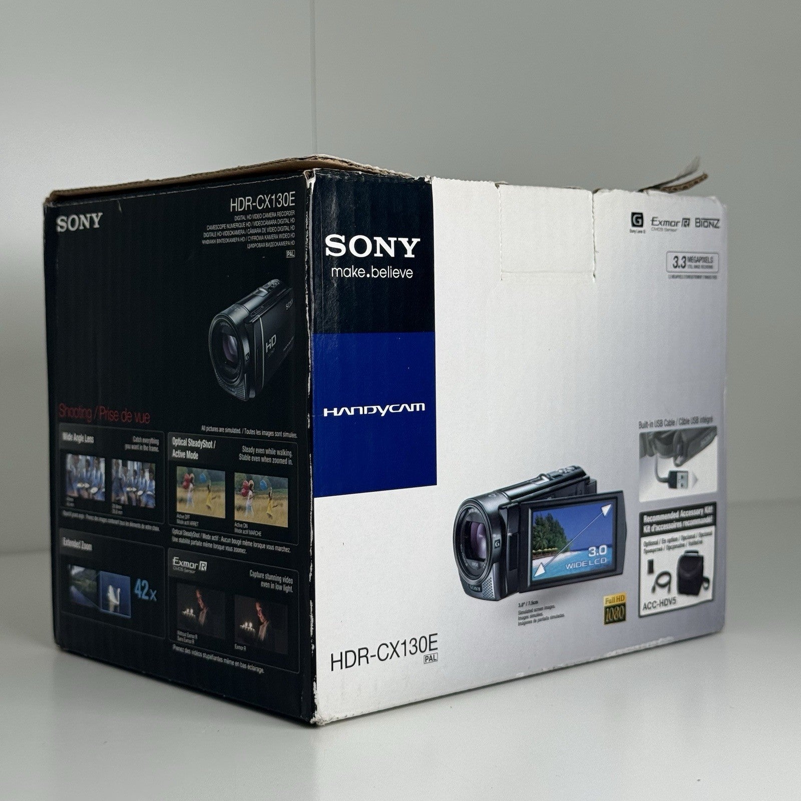 Sony Handycam HDR-CX130E Black Video Camera Camcorder