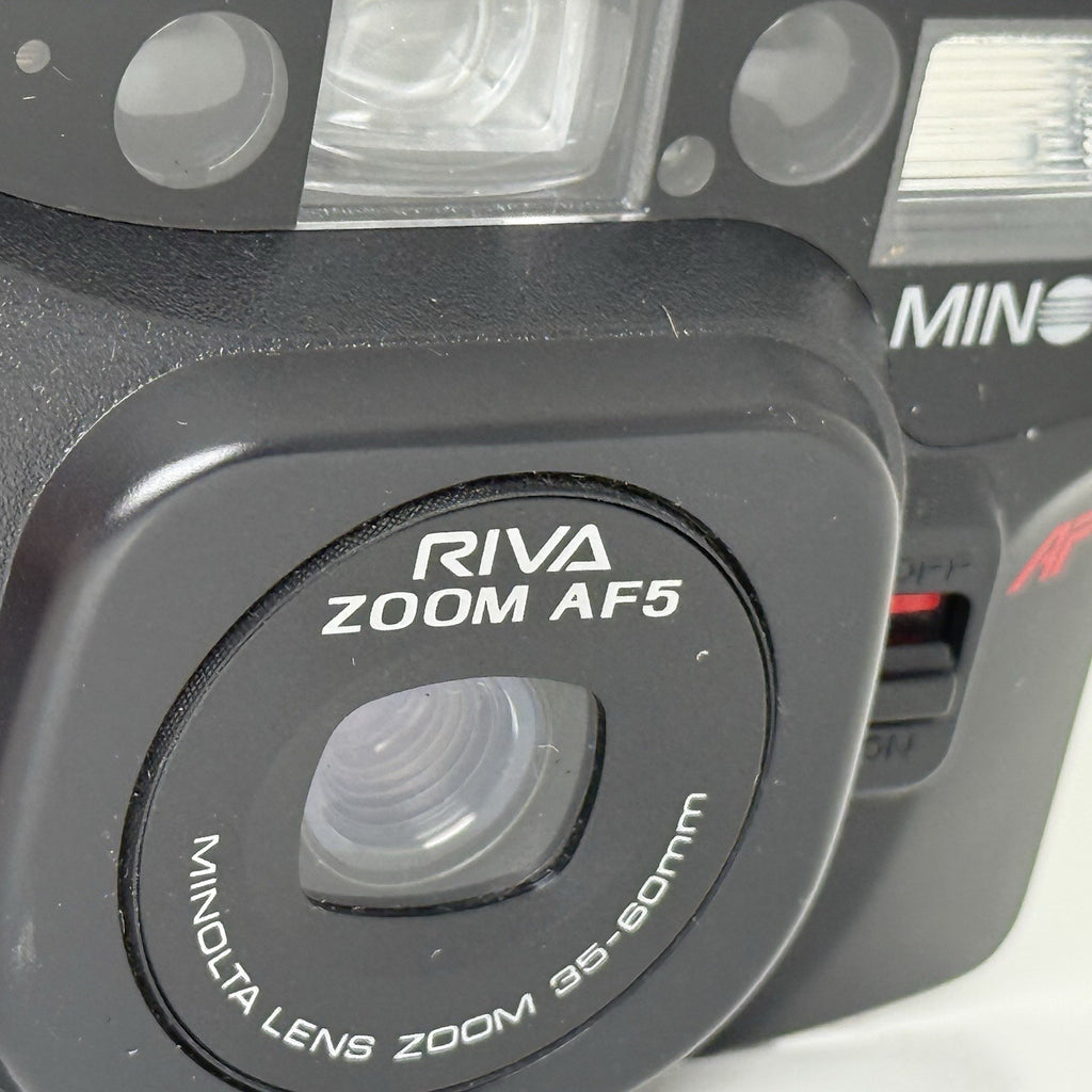 Minolta Riva Zoom AF5 Compact Vintage Black 35mm Film Camera