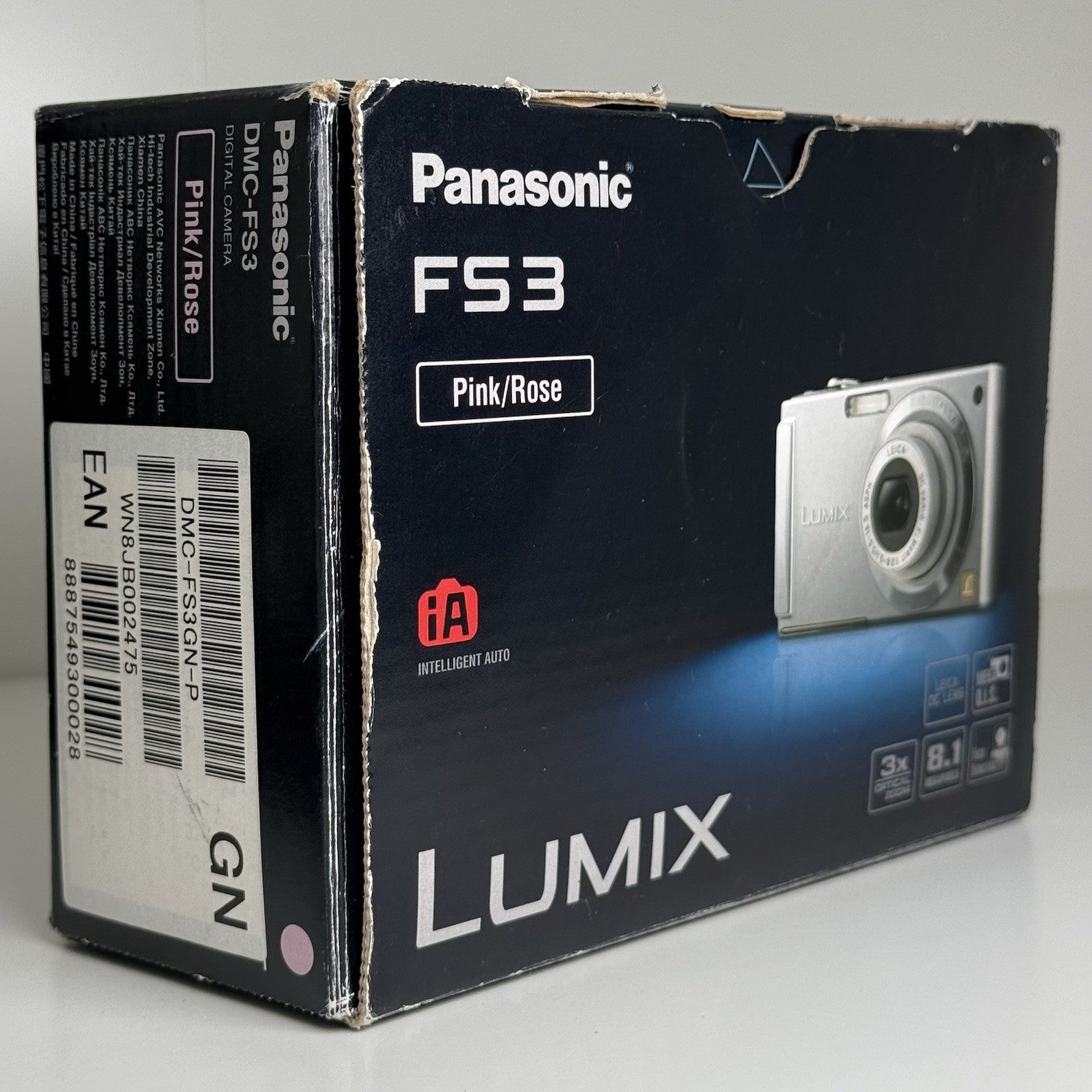 Panasonic Lumix DMC-FS3 Pink Compact Digital Camera