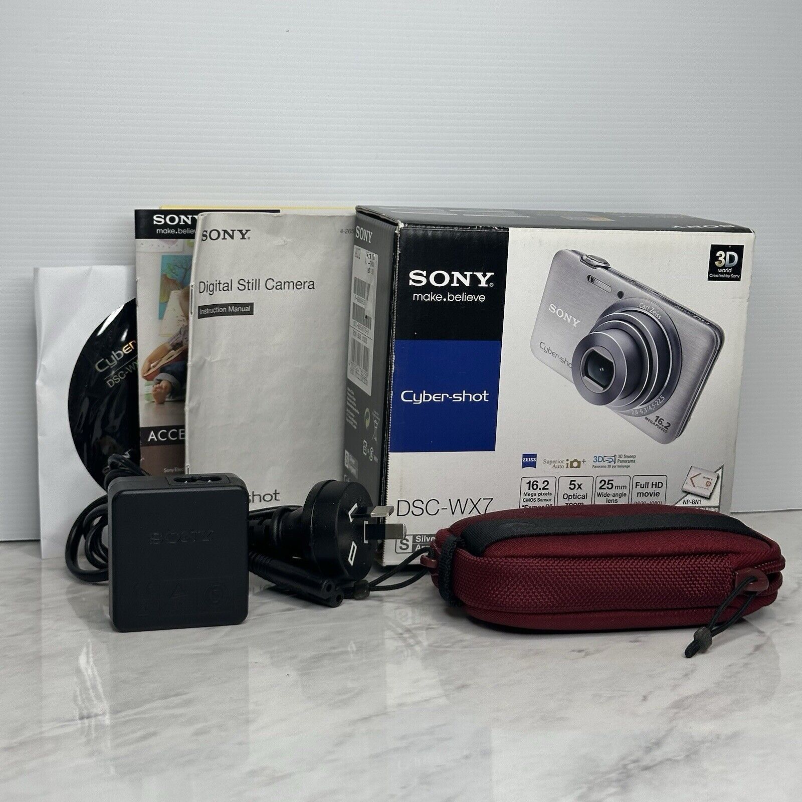 Sony CyberShot DSC-WX7 Grey Digital Camera