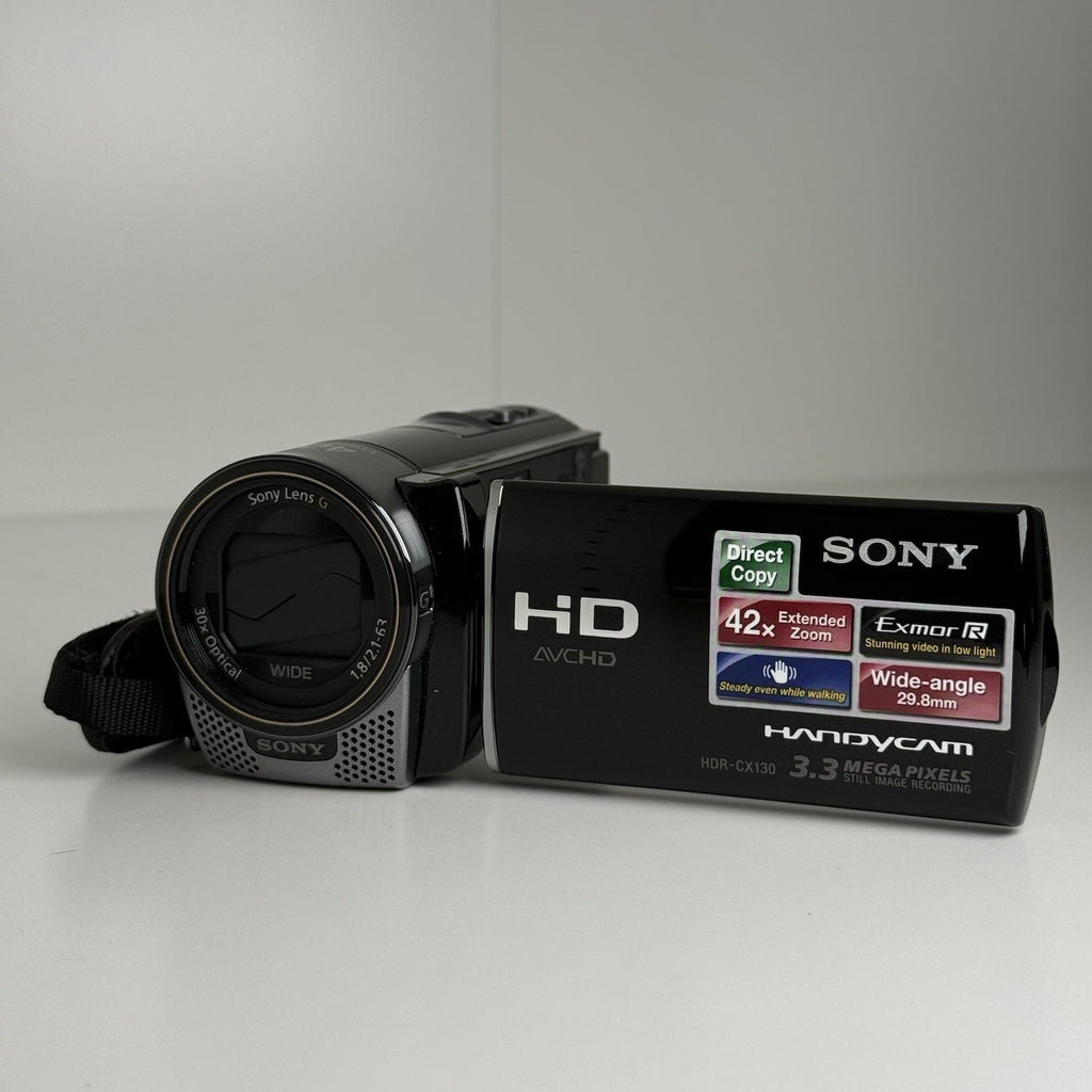 Sony Handycam HDR-CX130E Black Video Camera Camcorder