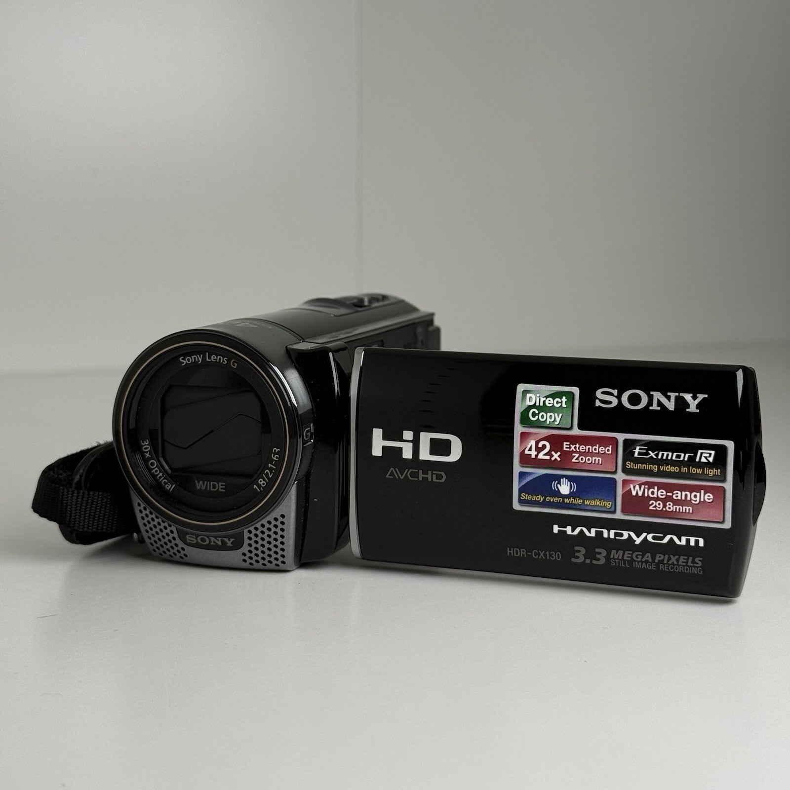 Sony Handycam HDR-CX130E Black Video Camera Camcorder