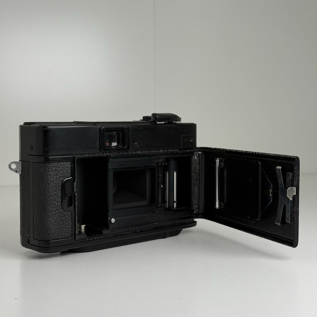 Minolta Hi-Matic S Black Compact 35mm Film Camera + Case