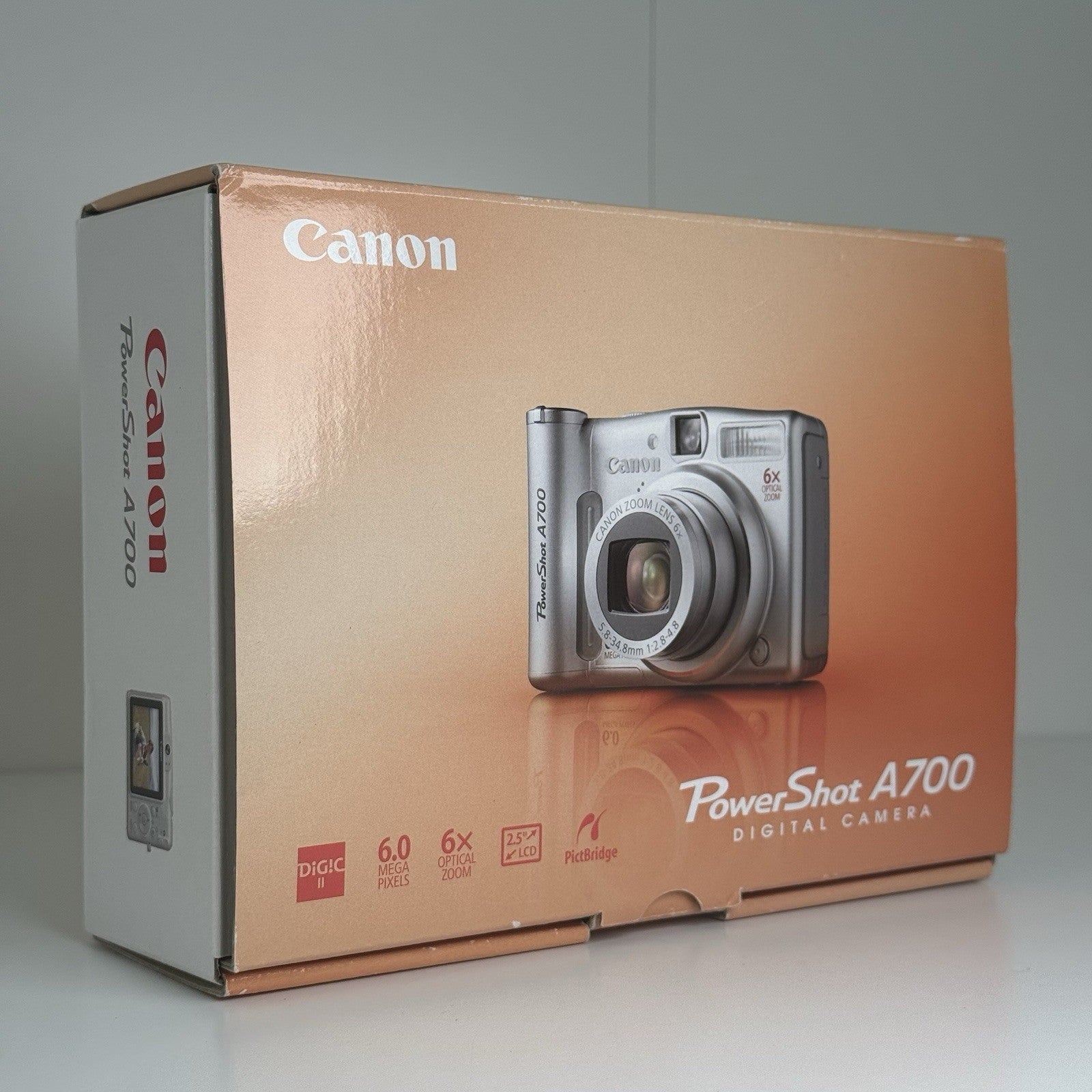 Canon PowerShot A700 Silver Compact Digital Camera + Box