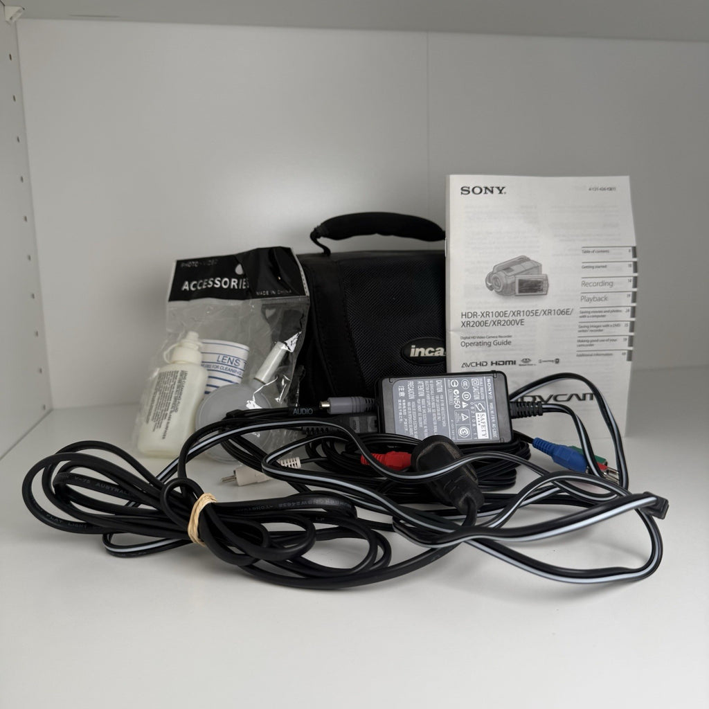 Sony HandyCam HDR-XR100E Black Compact FHD Camcorder Video Camera