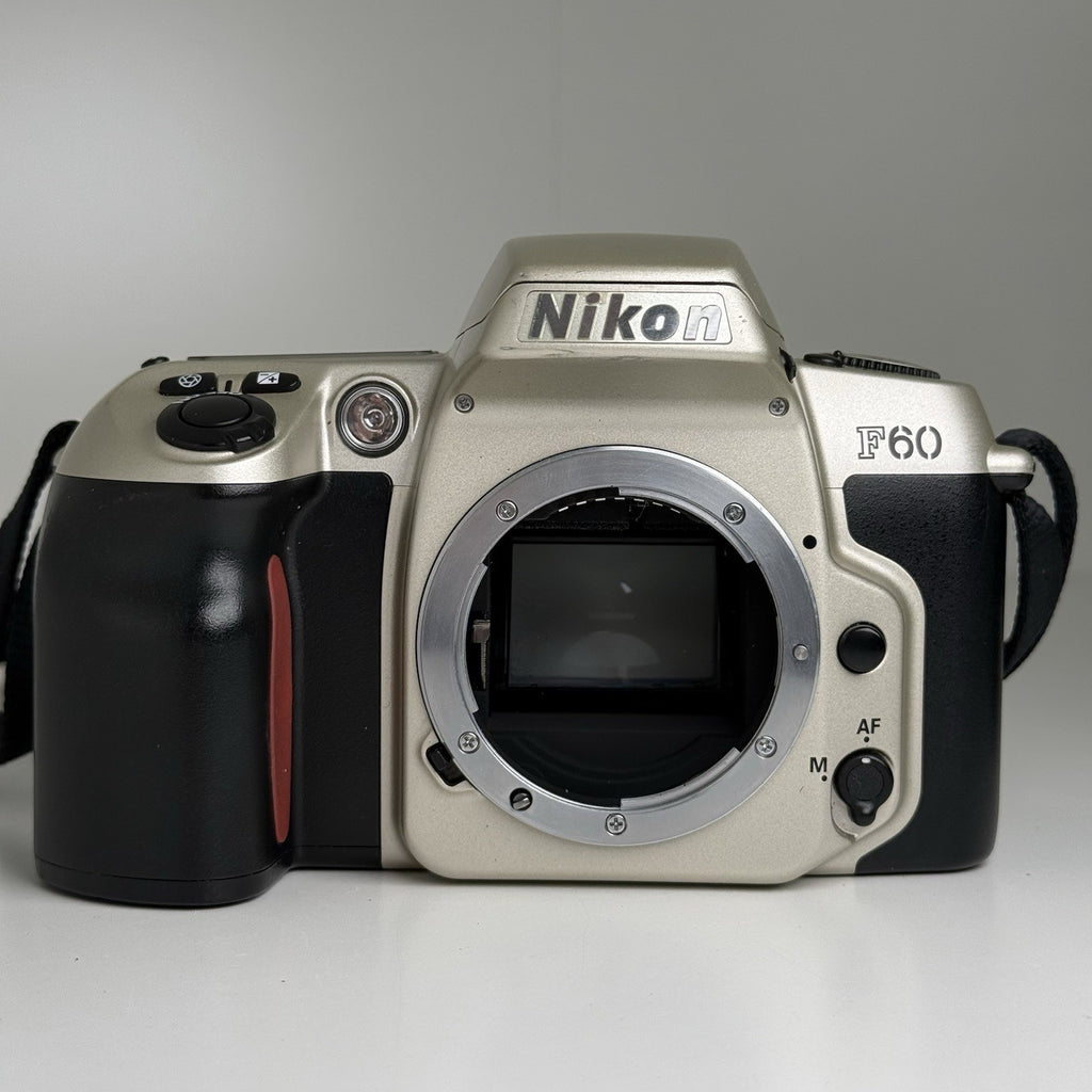 Nikon F60 35mm Gold Film Camera + Nikon 35-80mm Lens
