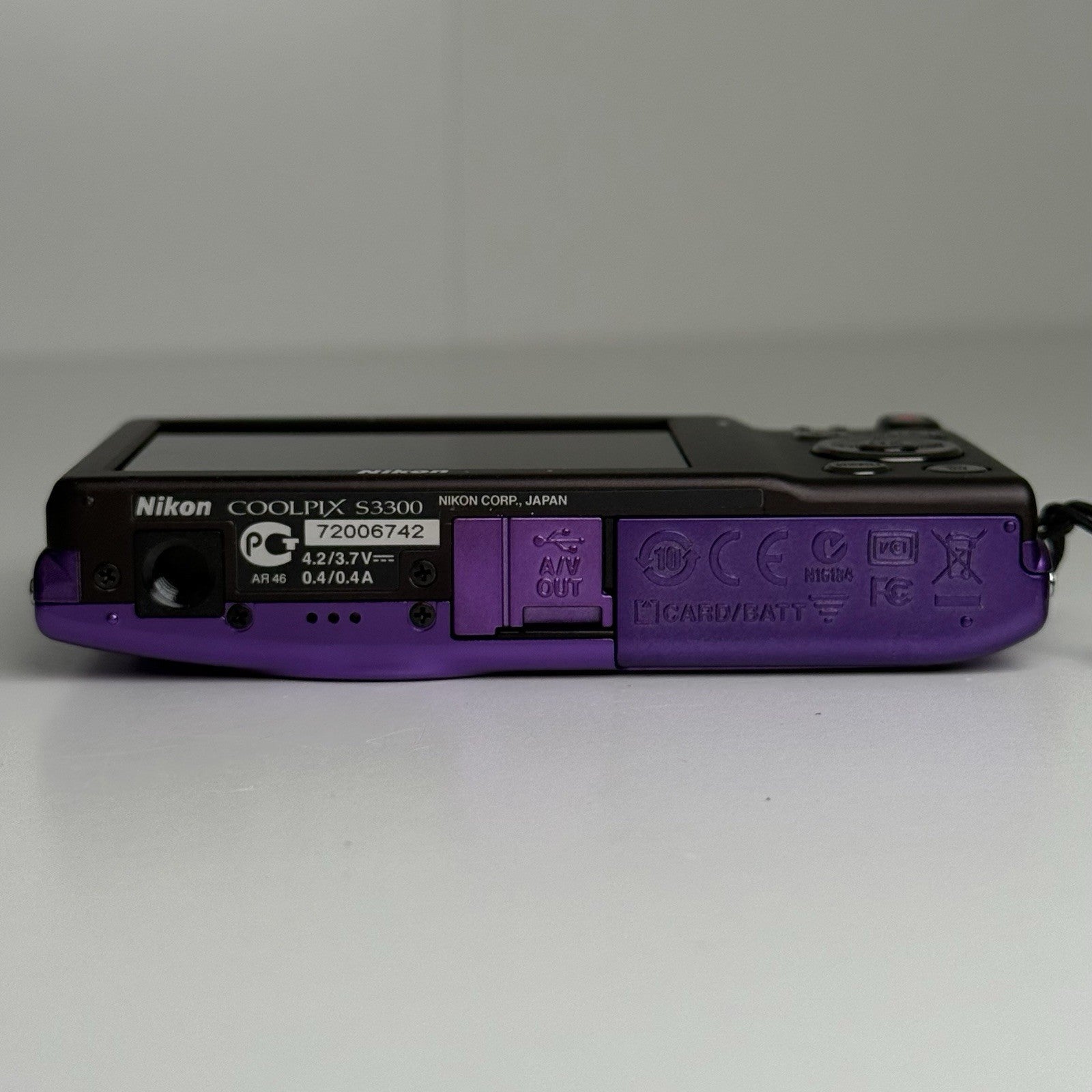 Nikon Coolpix S3300 Purple Compact Digital Camera + Battery