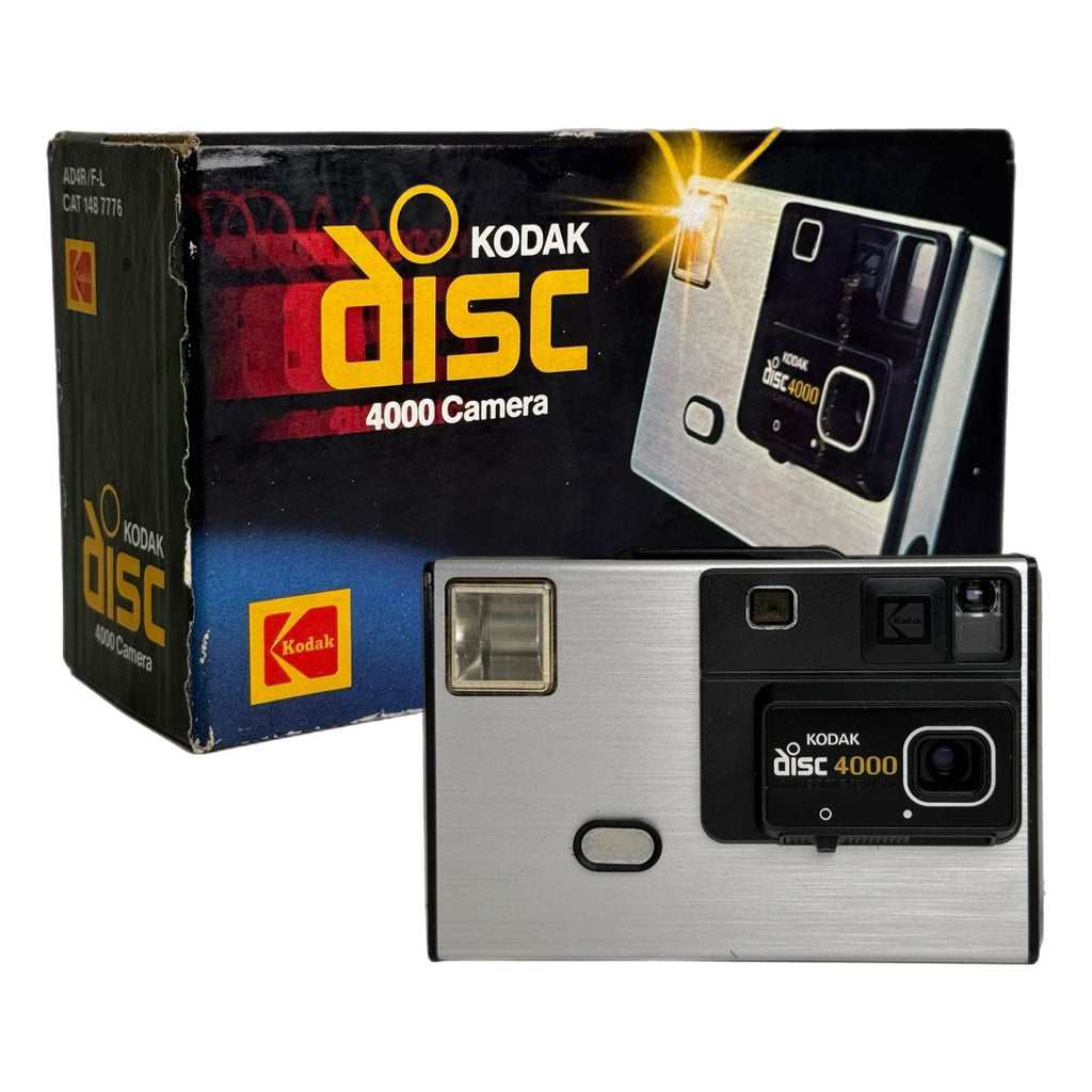 Kodak Disc 4000 Silver Compact Disc Camera with Disc Film & Box