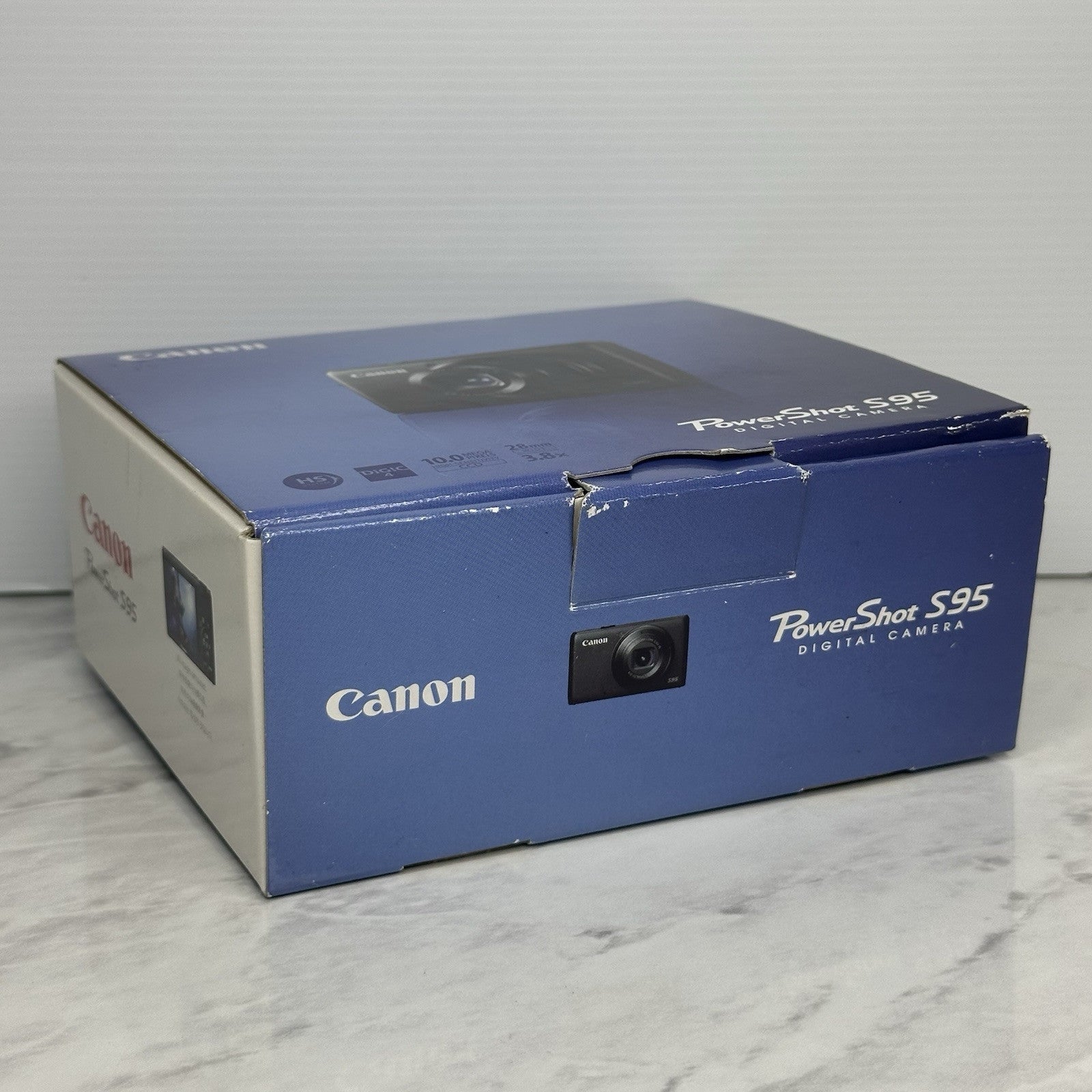 Canon PowerShot S95 Black Compact Digital Camera with Box +More TESTED & WORKING