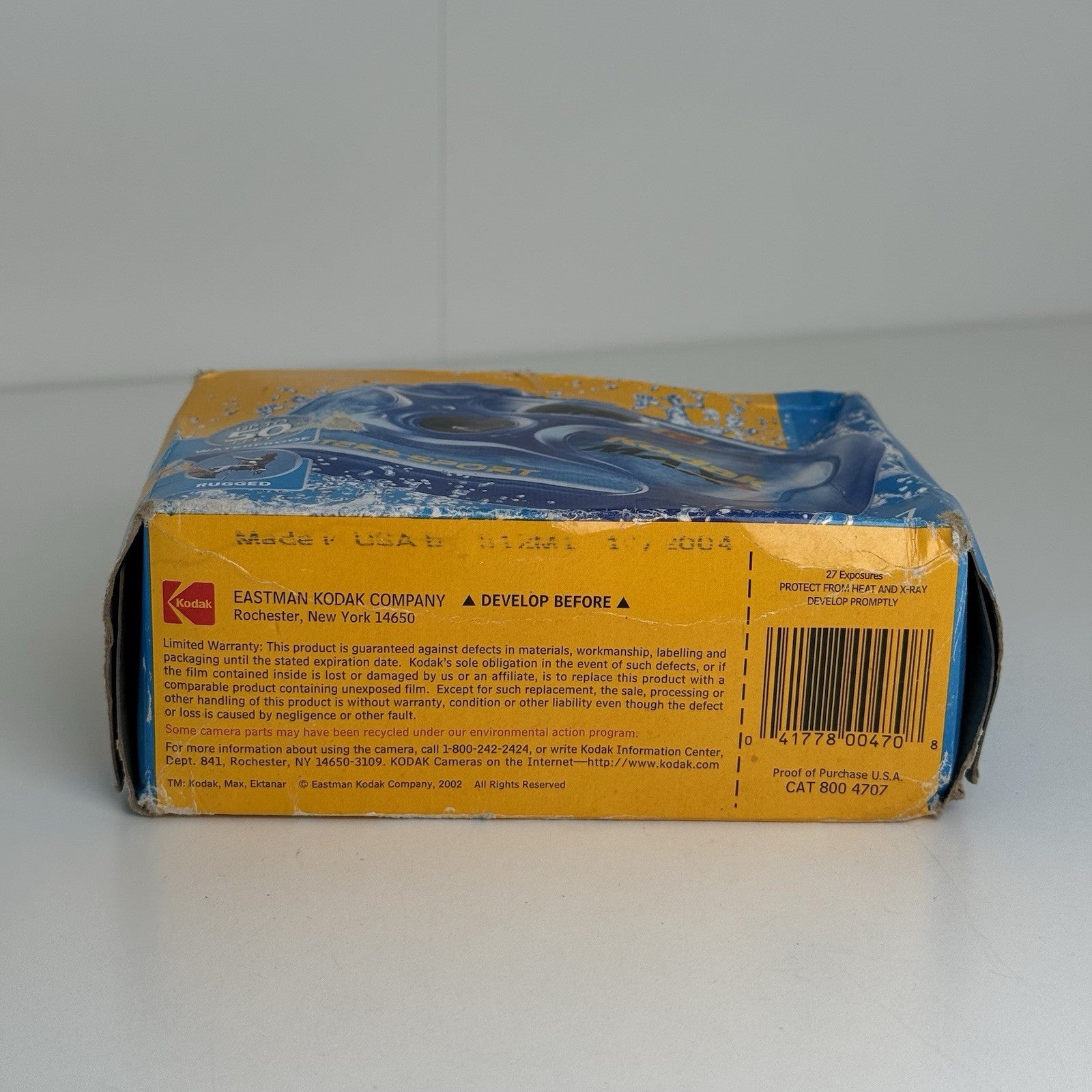 Kodak 35mm WaterSport Waterproof Single Use Disposable Camera