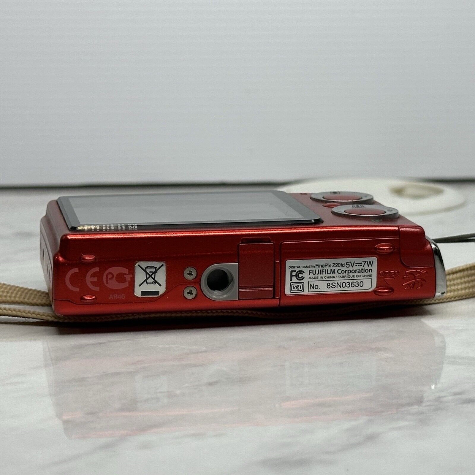 Fujifilm Finepix Z20fd Red Digital Camera