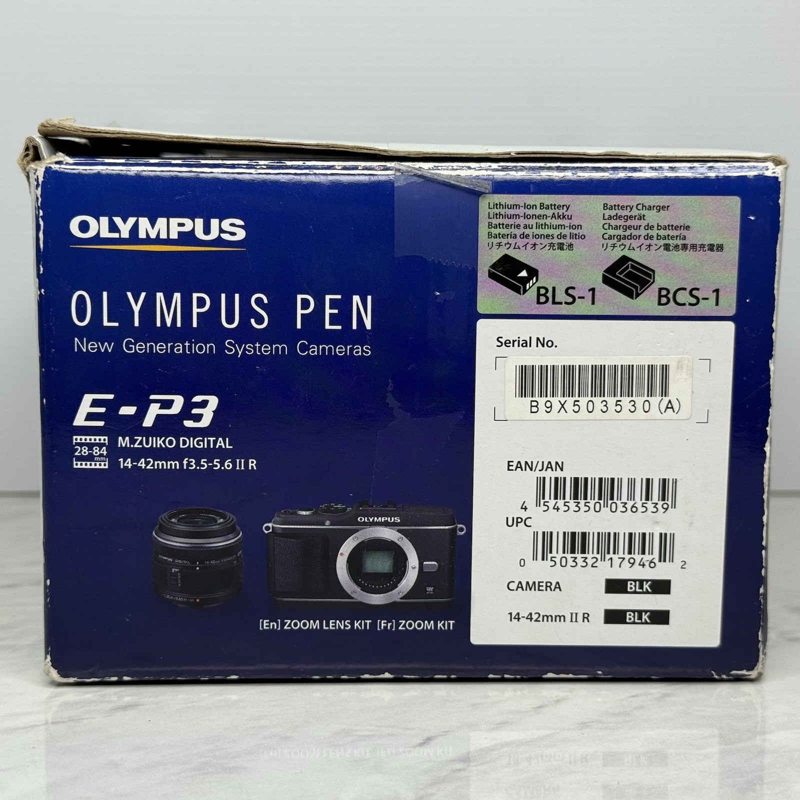 Olympus Pen E-P3 Black Mirrorless Camera + 14-42mm Camera Lens