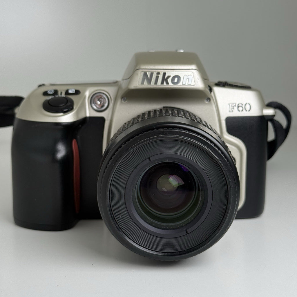 Nikon F60 35mm Gold Film Camera + Nikon 35-80mm Lens