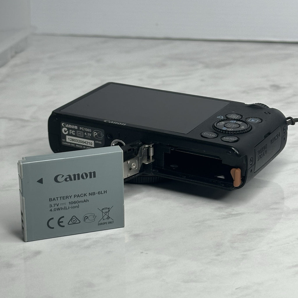 Canon PowerShot S95 Black Compact Digital Camera with Box +More TESTED & WORKING
