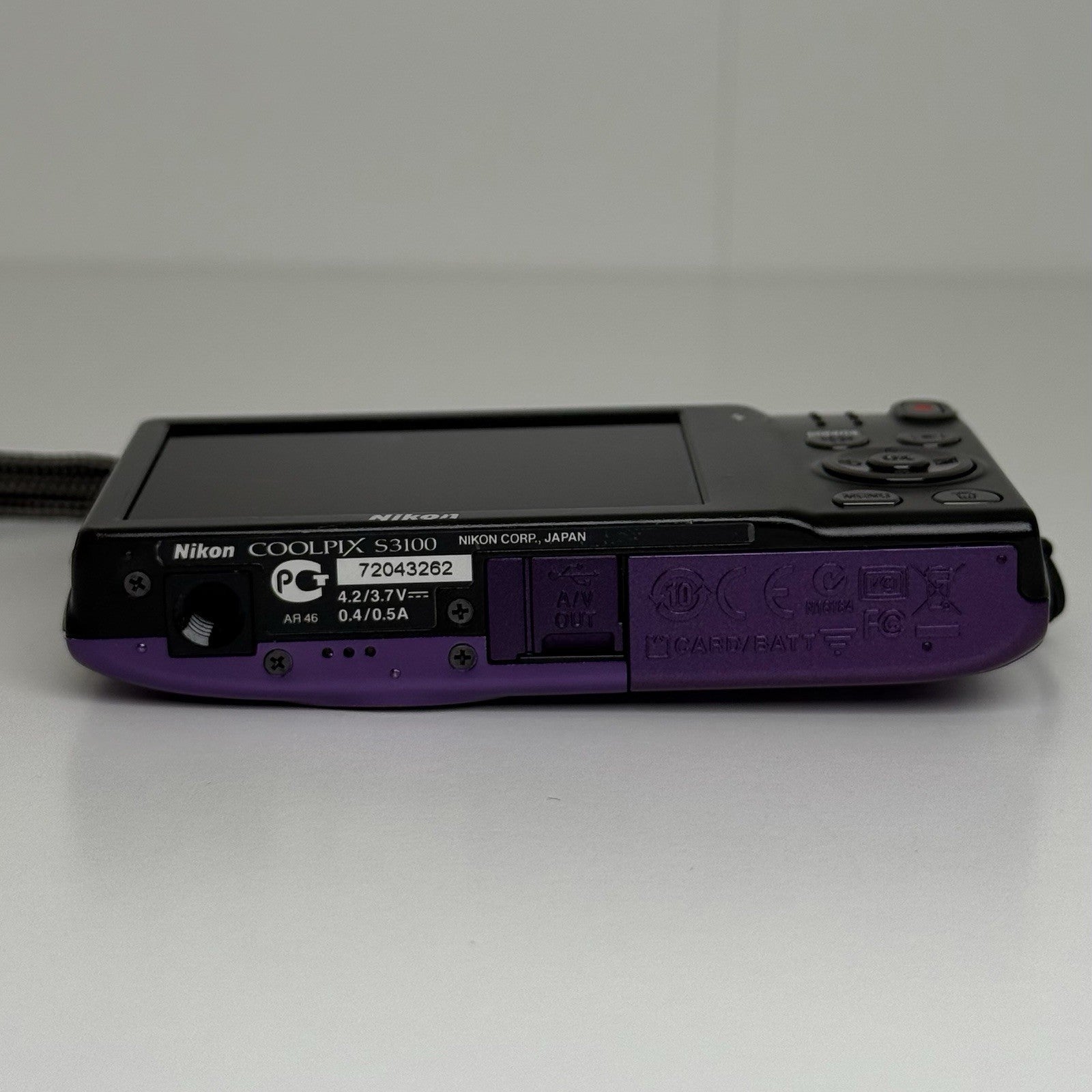Nikon Coolpix S3100 Purple Compact Digital Camera + Battery