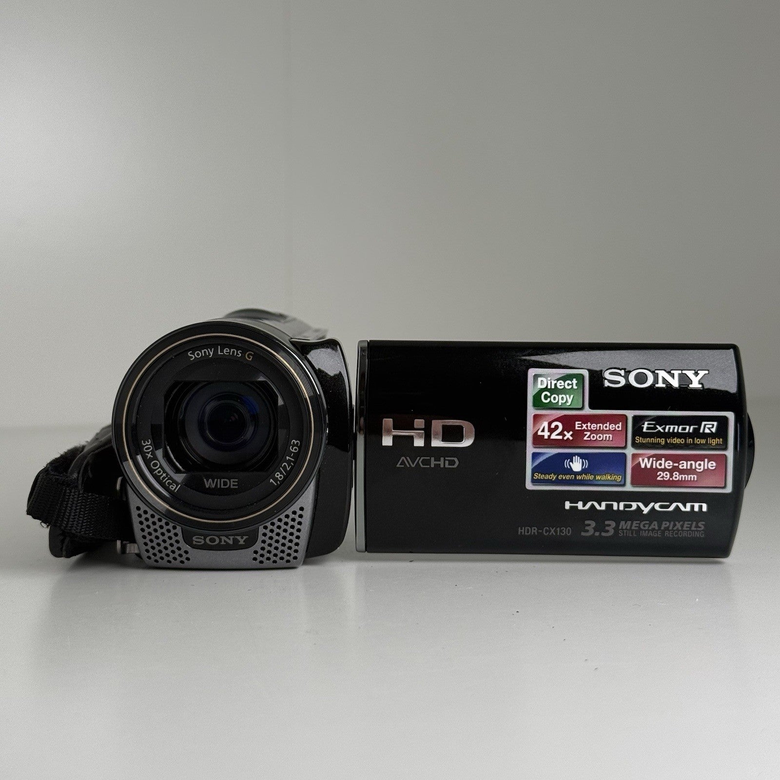 Sony Handycam HDR-CX130E Black Video Camera Camcorder