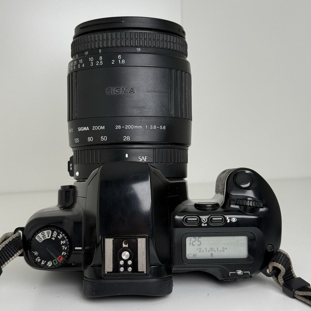 Canon EOS 500 35mm SLR Film Camera with Sigma 28-200mm Lens