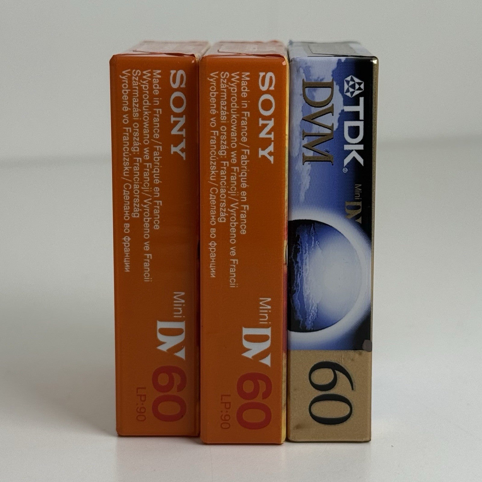 3x Sony Premium DVM60PR3 Mini DV ME Digital Video Tapes TDK DVM60 NEW & SEALED
