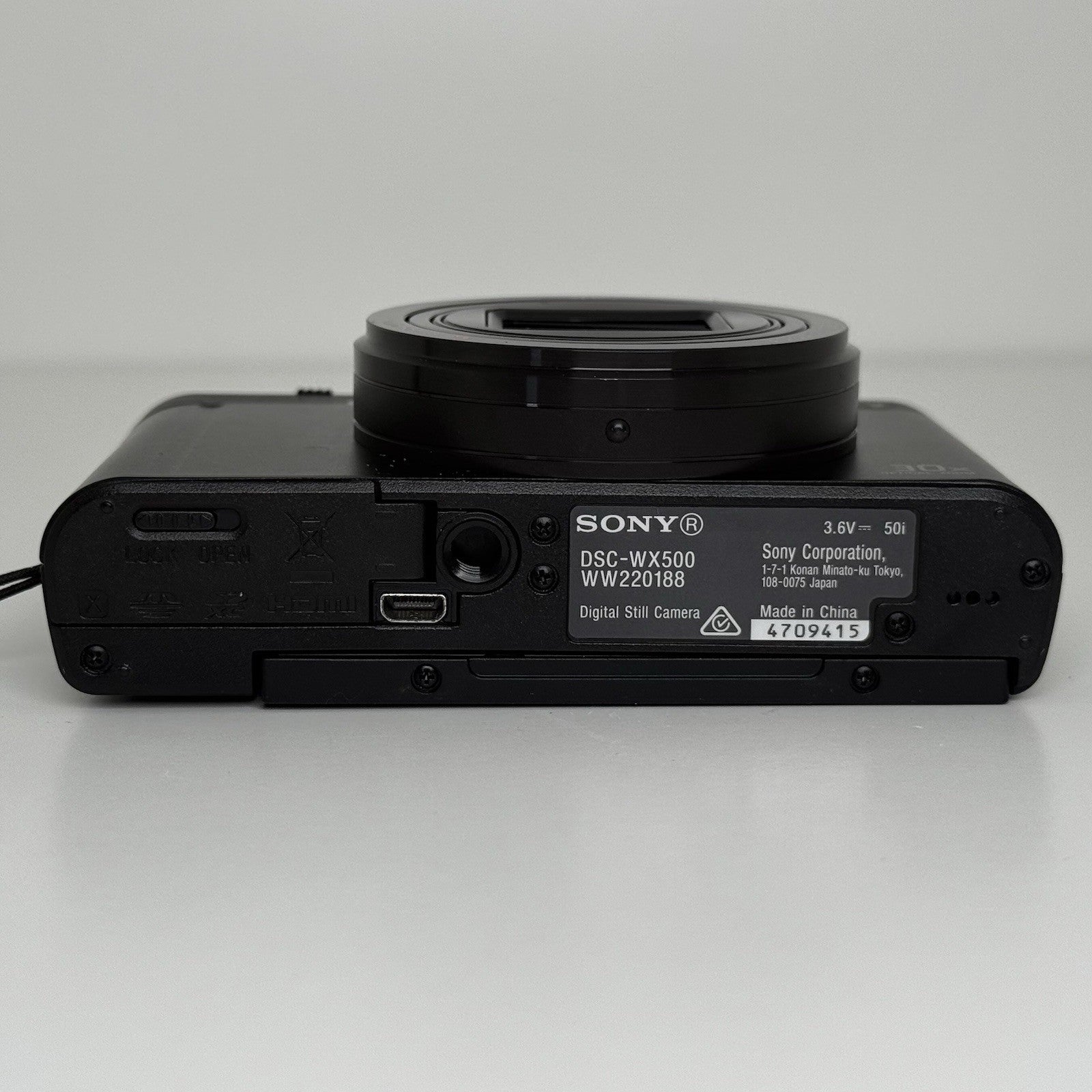 Sony Cybershot DSC-WX500 Black Compact Digital Camera