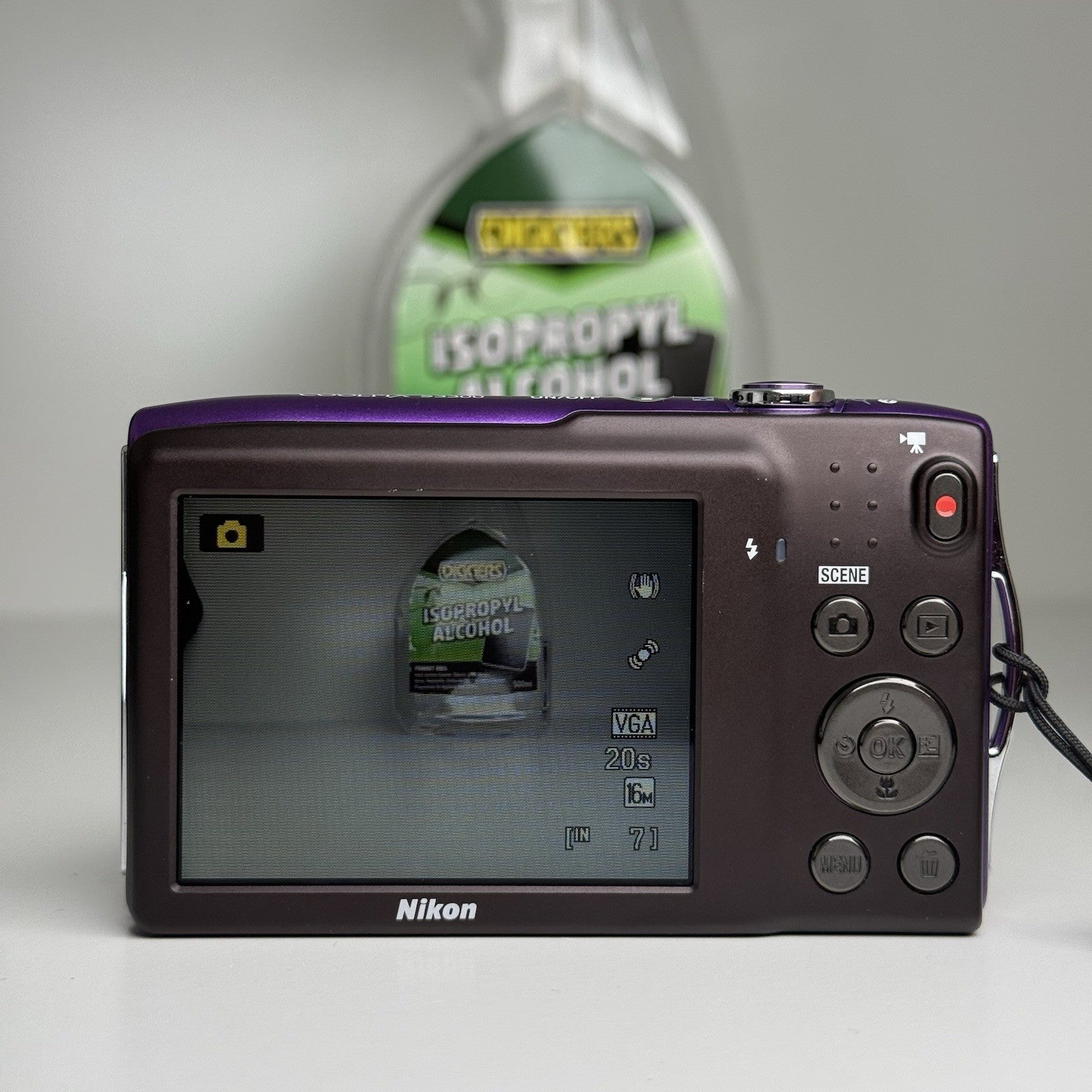 Nikon Coolpix S3300 Purple Compact Digital Camera + Battery