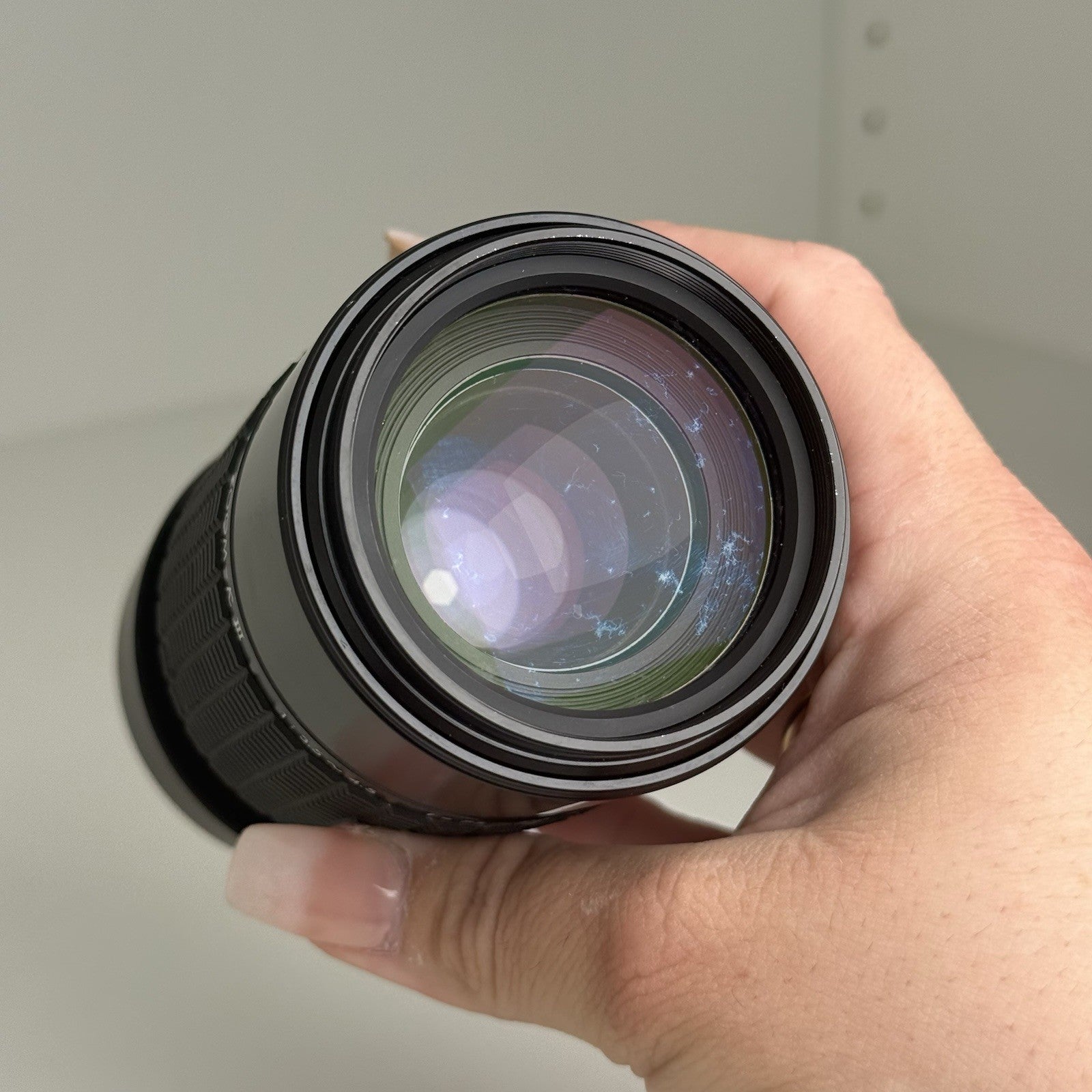 Sigma Zoom-K III 75–300mm f/3.5–4.5 Macro Multi-Coated Lens Black MARKS ON LENS!