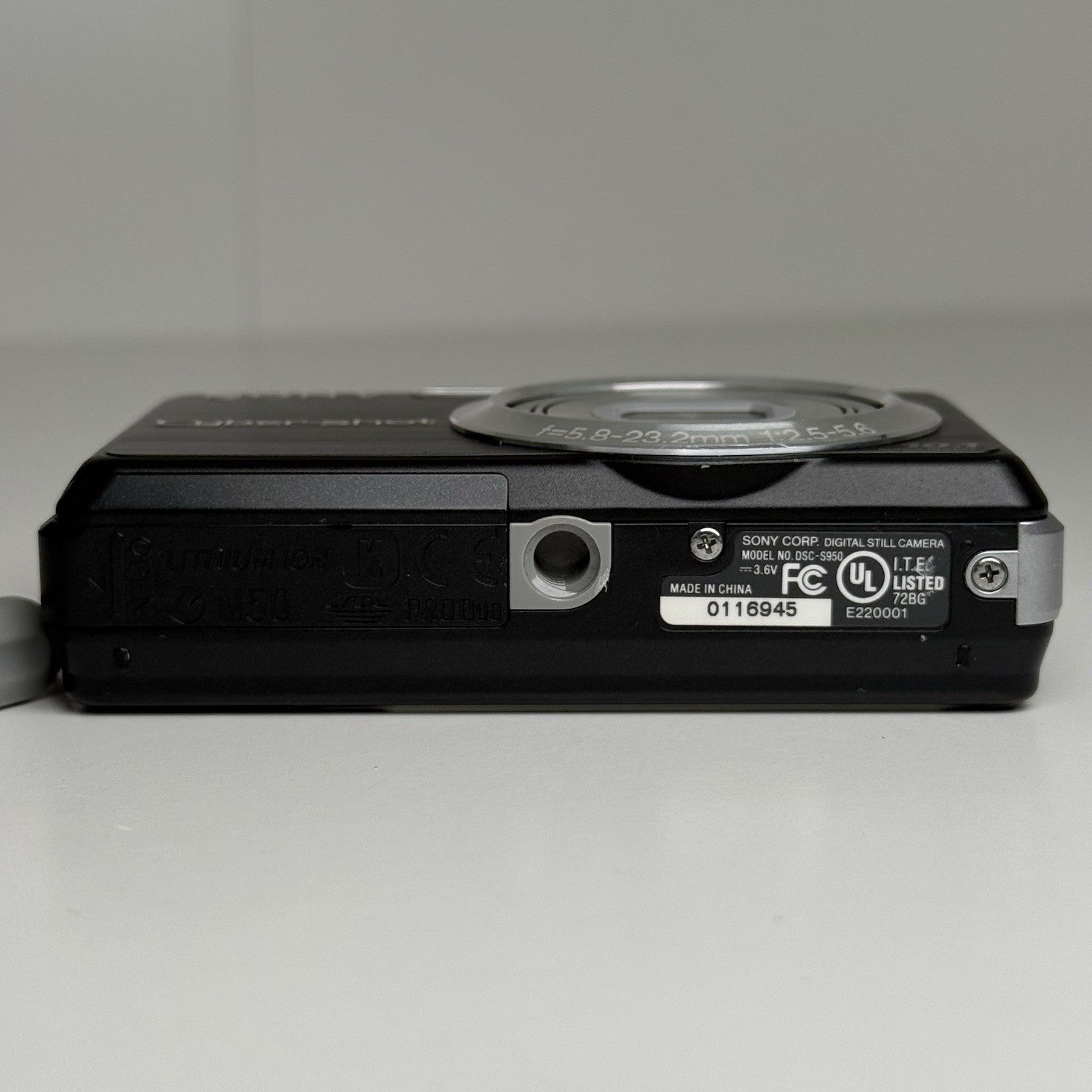 Sony Cybershot DSC-S950 Black Compact Digital Camera