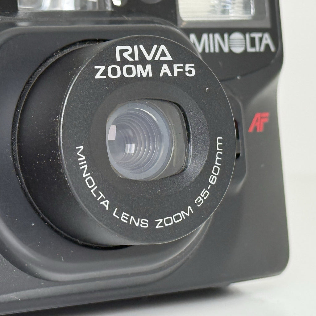 Minolta Riva Zoom AF5 Compact Vintage Black 35mm Film Camera