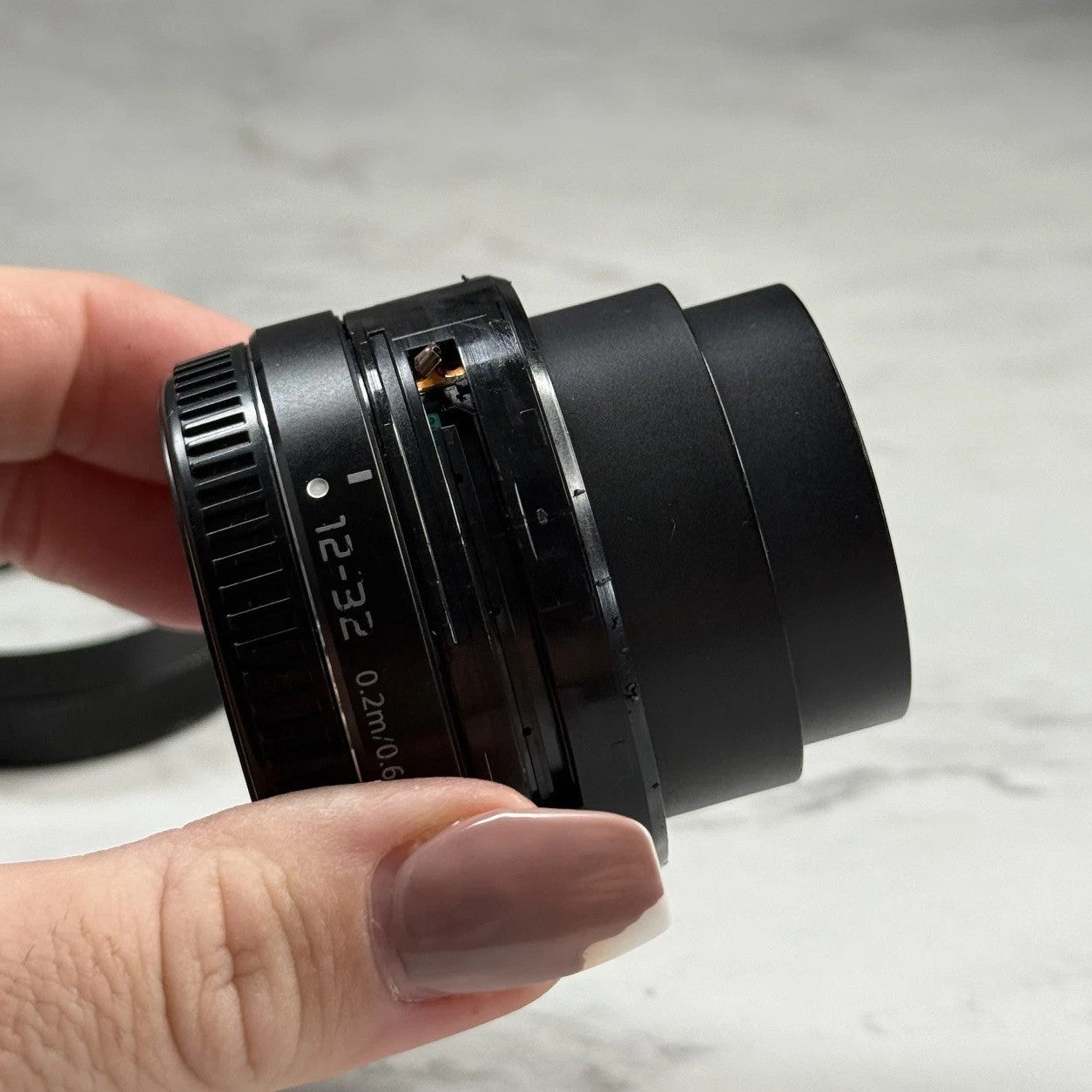 Panasonic Lumix 12-32mm F3.5-5.6 Camera Lens Black H-FS12032 FOR PARTS ONLY!