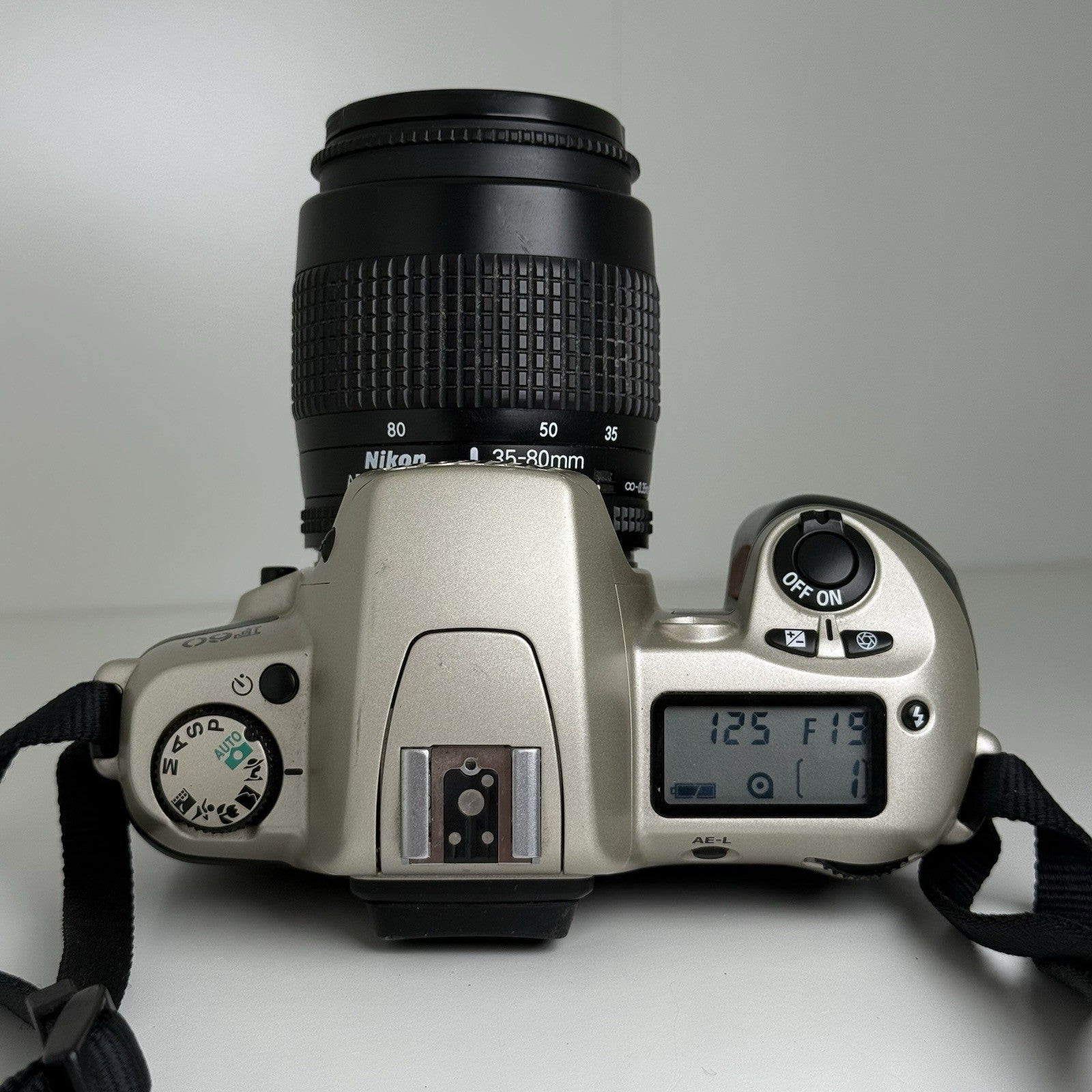 Nikon F60 35mm Gold Film Camera + Nikon 35-80mm Lens