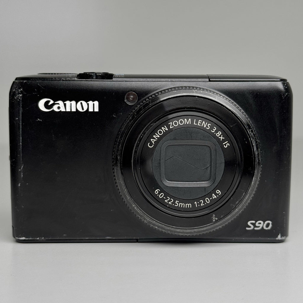 Canon PowerShot S90 Black Compact Digital Camera + Charger