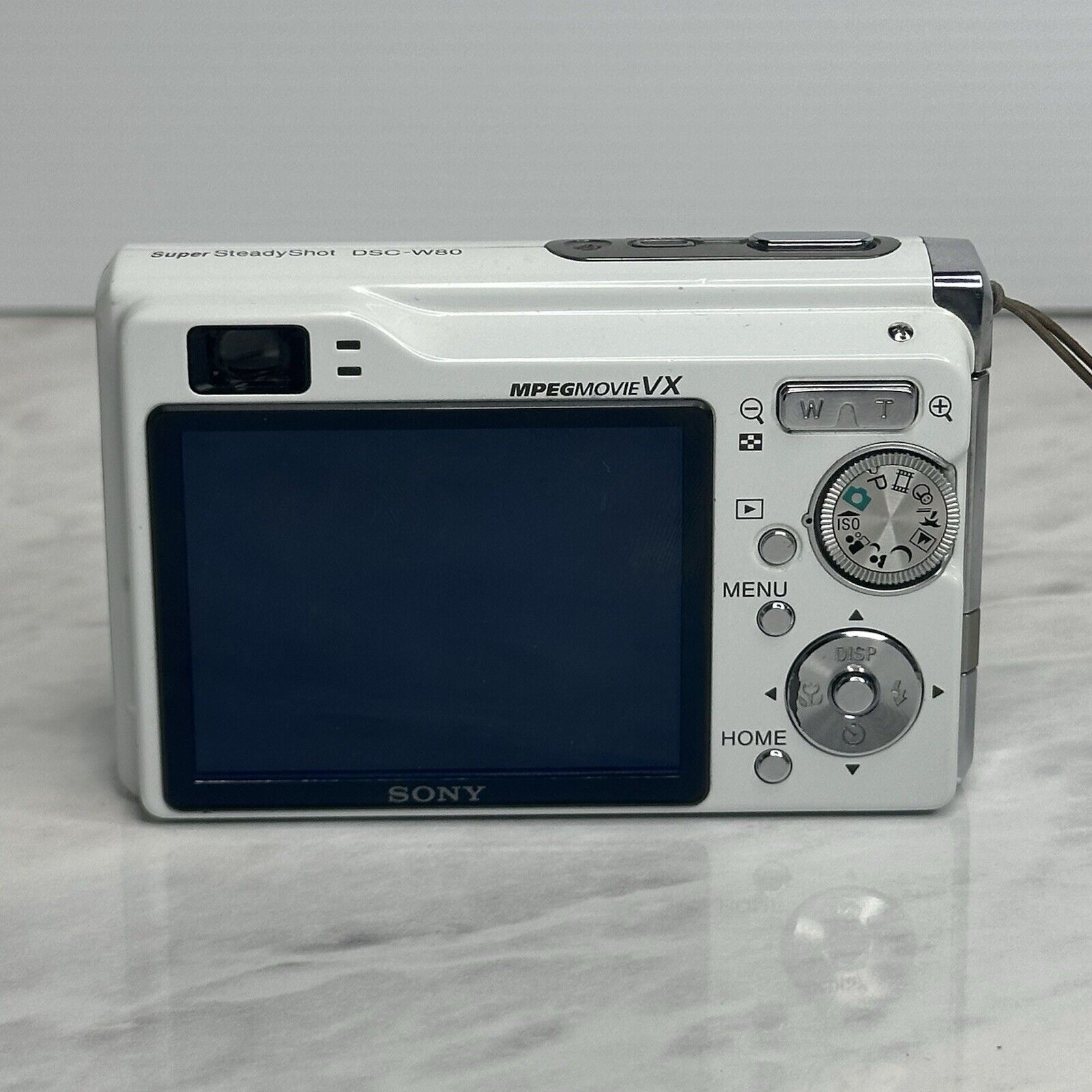 Sony CyberShot Super Steady Shot DSC-W80 White Digital Camera