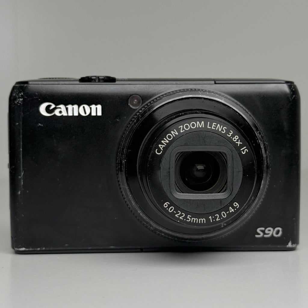 Canon PowerShot S90 Black Compact Digital Camera + Charger