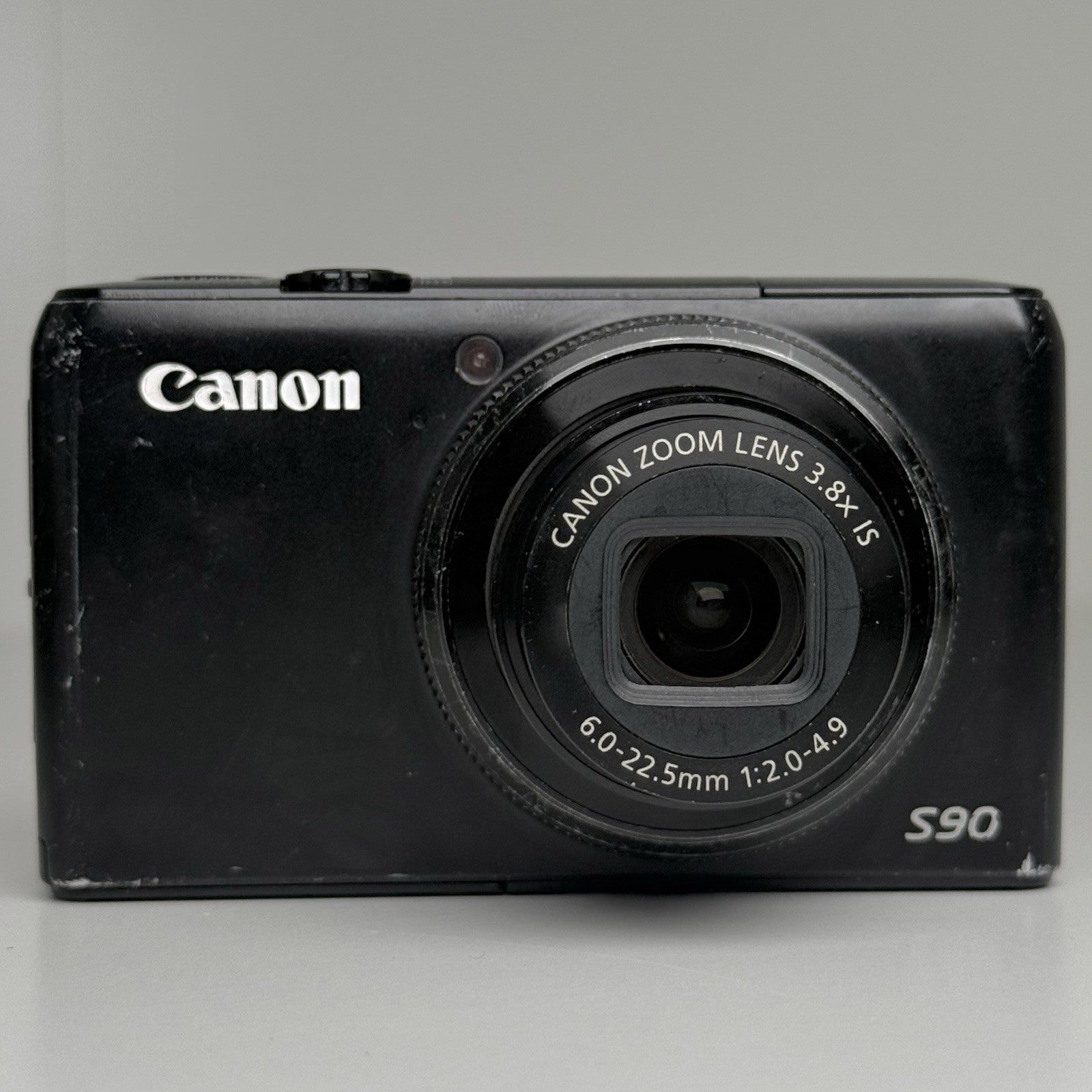 Canon PowerShot S90 Black Compact Digital Camera + Charger