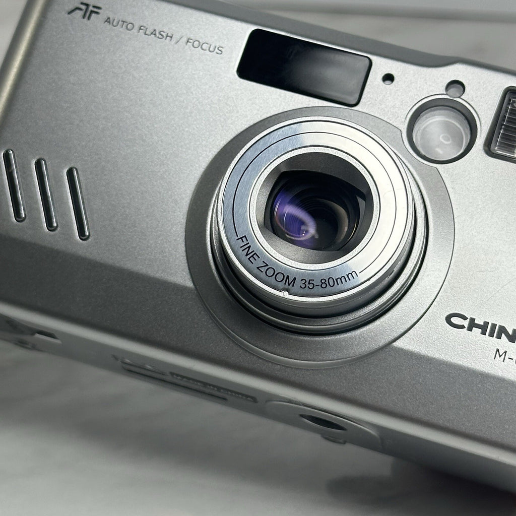 Chinon M-6200 35mm Film Silver Camera