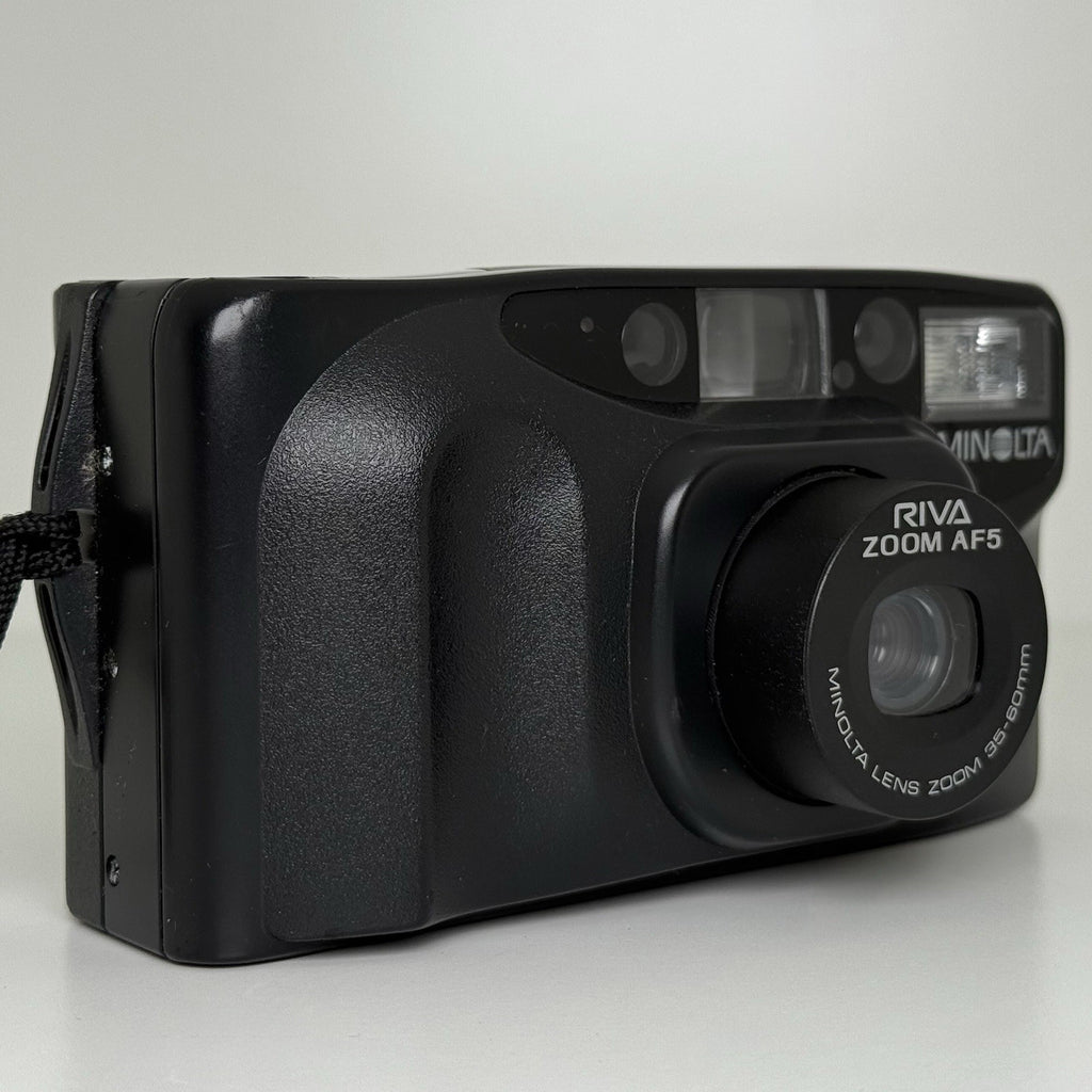 Minolta Riva Zoom AF5 Compact Vintage Black 35mm Film Camera