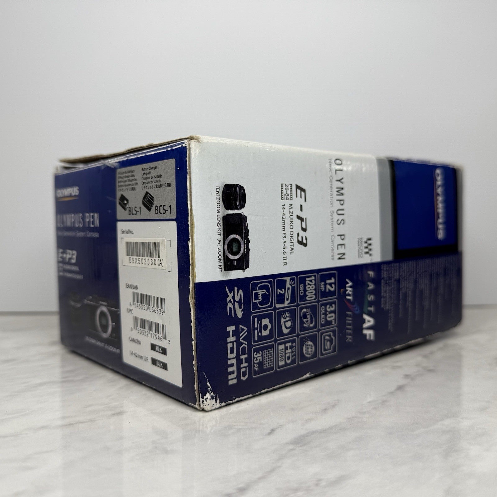 Olympus Pen E-P3 Black Mirrorless Camera + 14-42mm Camera Lens