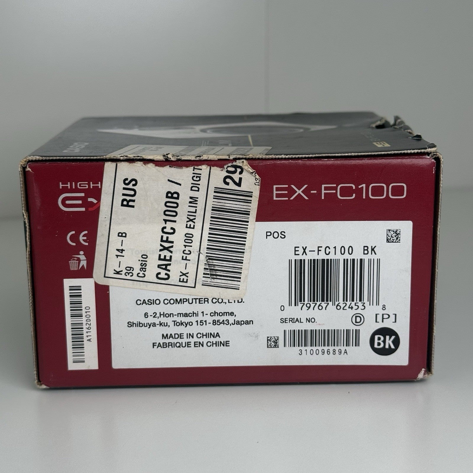 Casio Exilim EX-FC100 Black Grey Compact Digital Camera